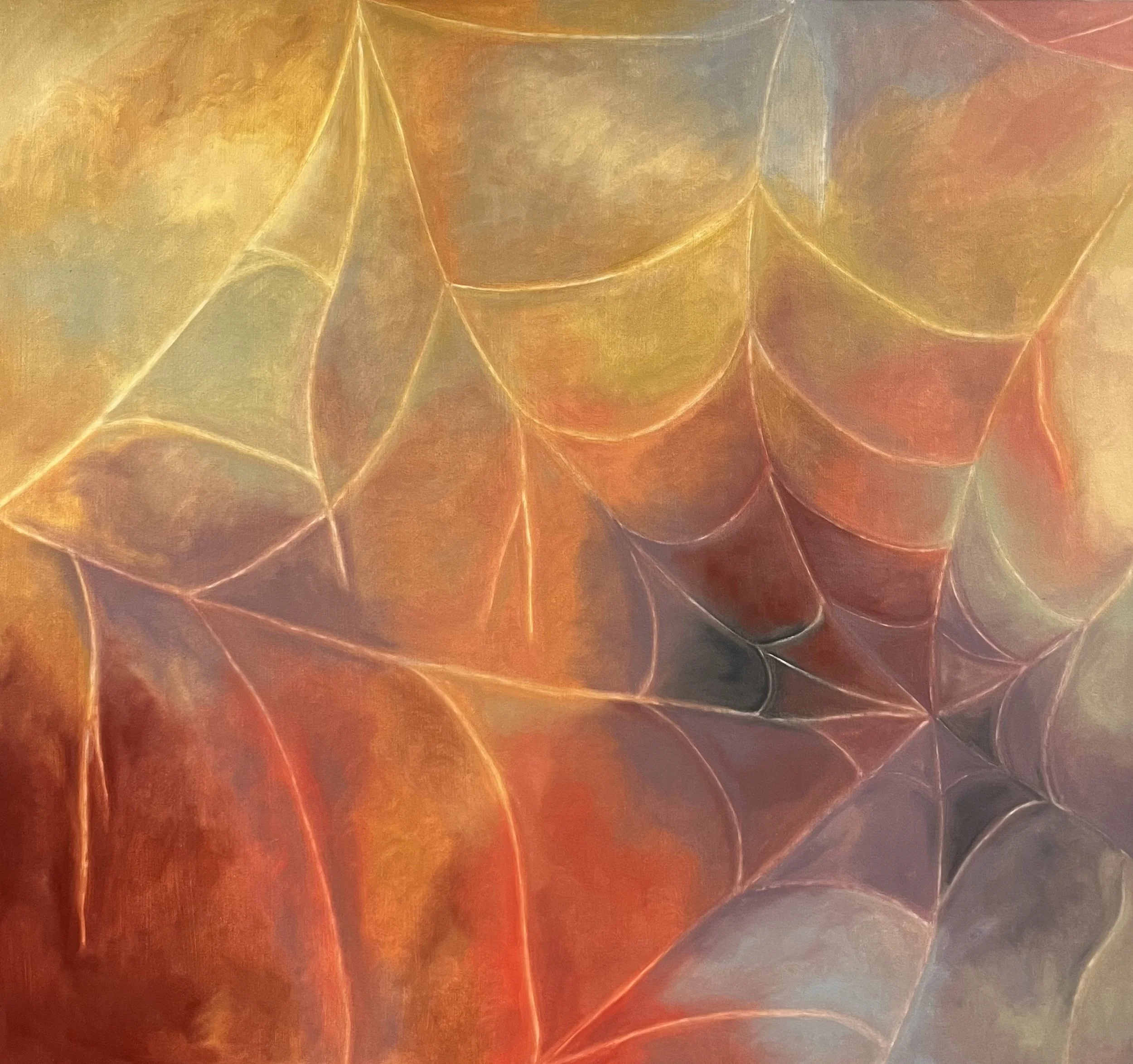 "Home in Negative Space"
52" x 48"
Oil on canvas
2025