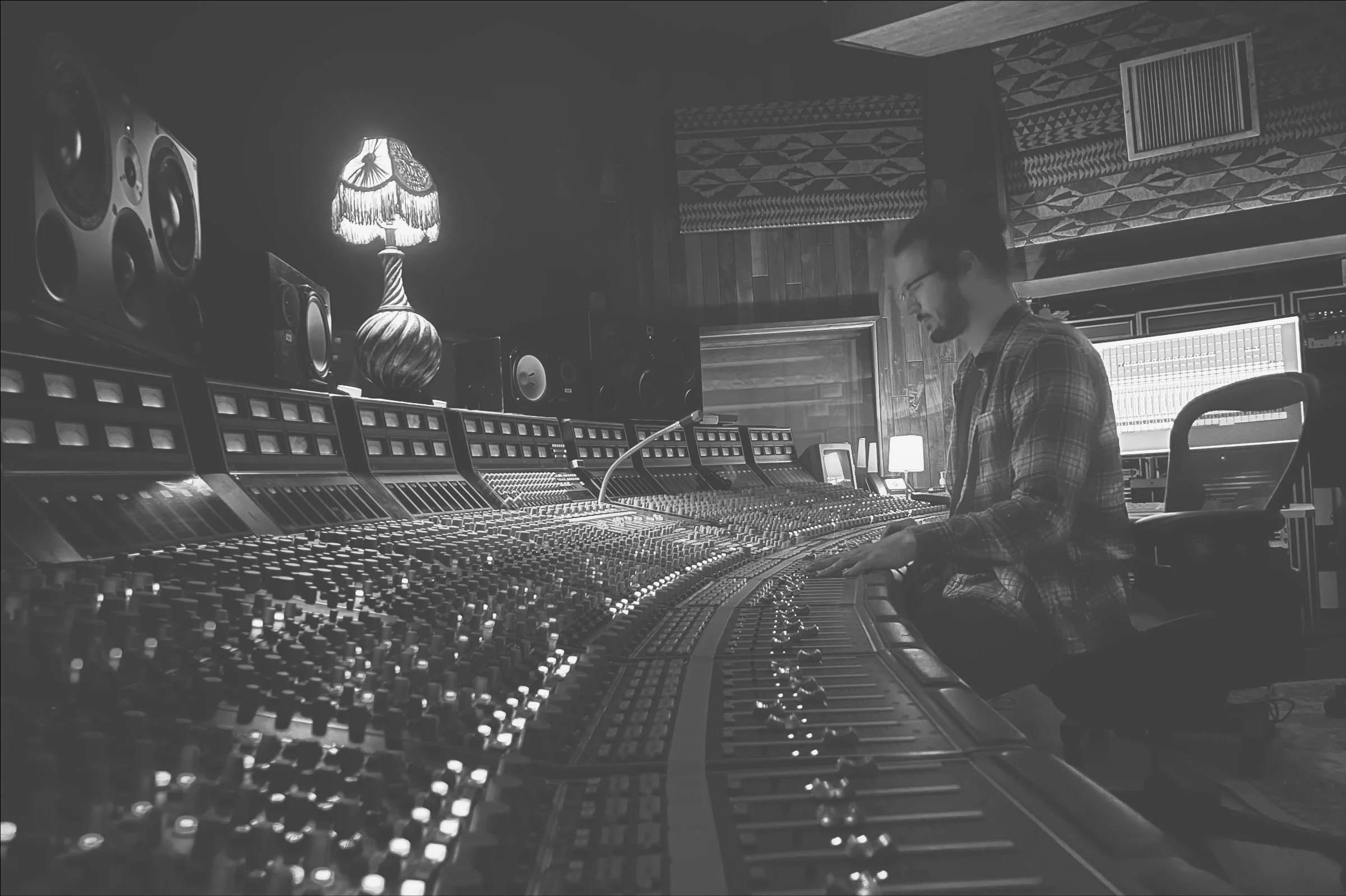 Johnny Morgan at the console