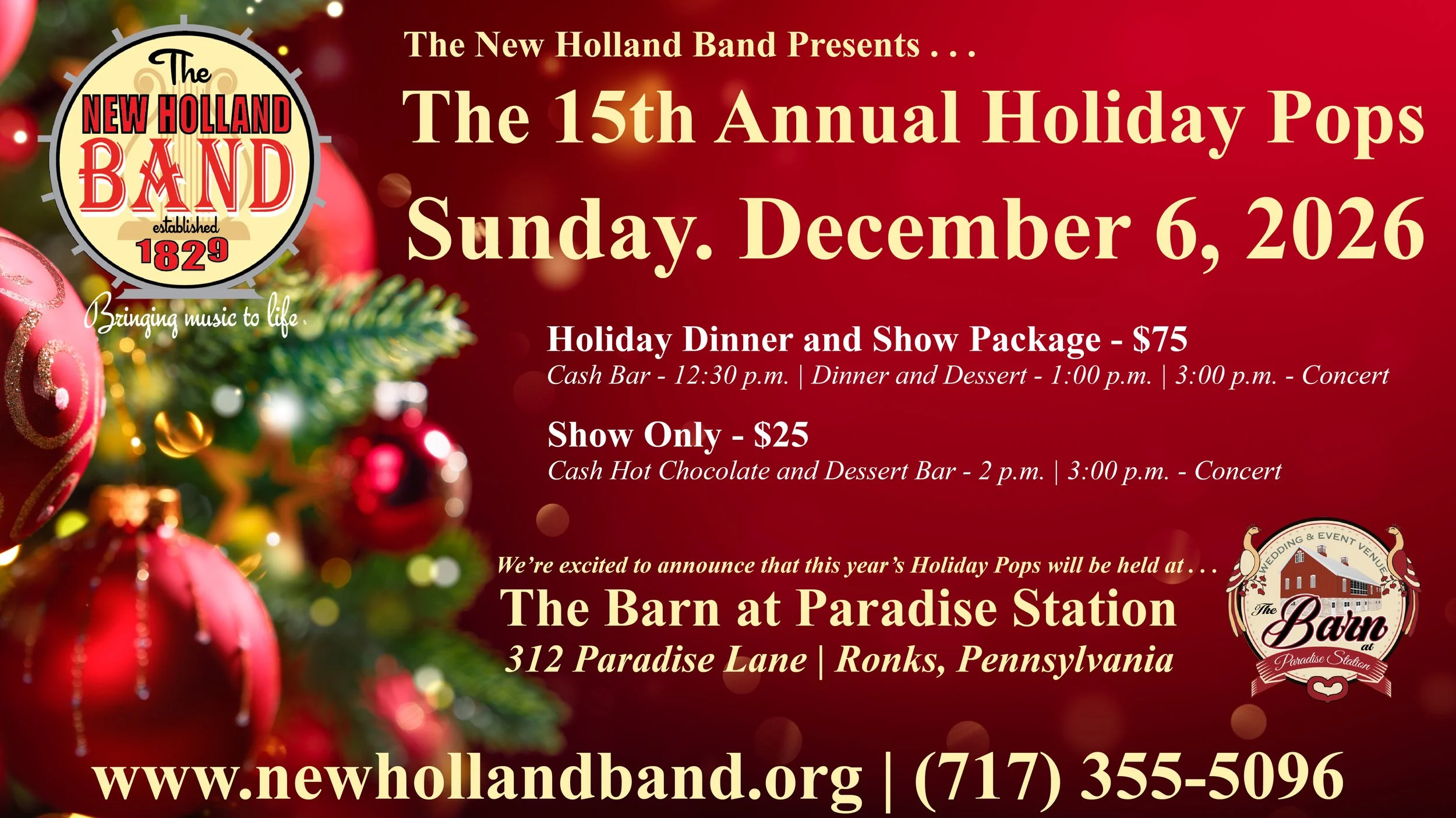 The New Holland Band - 15th ANnual Holiday Pops Concert