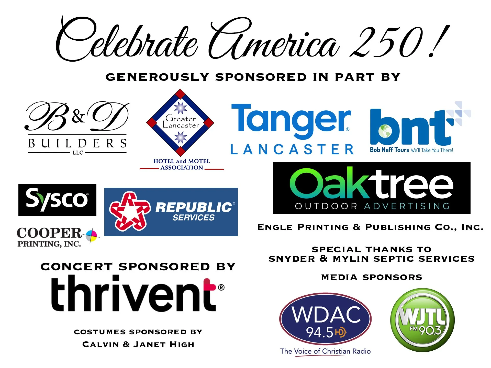 Images listing event sponsor logos.