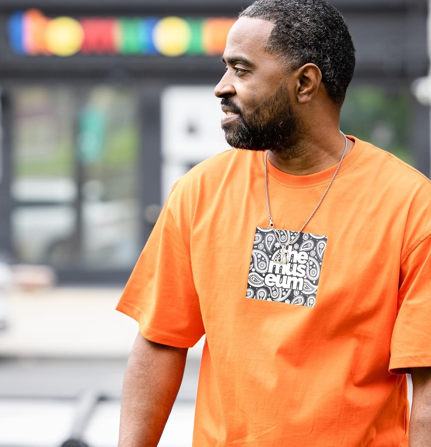 Come on in today and grab our orange bandanna box logo t-shirt in store. We are open from 1pm-6pm. 2014 Rhode Island Ave. NE.