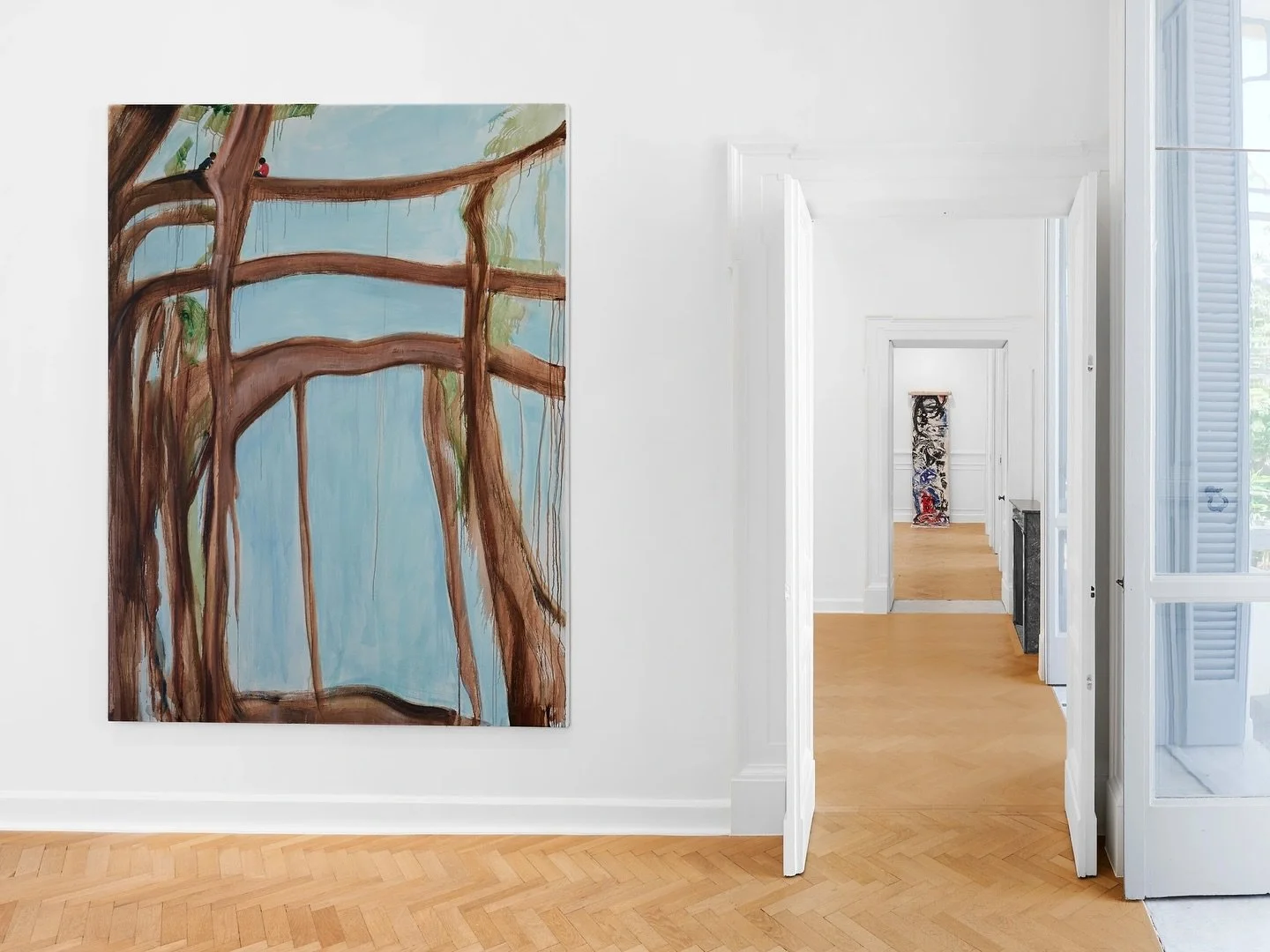 Matthew Krishanu&rsquo;s painting becomes a site of memory, material, and quiet resistance.

Now on view at Thomas Dane Gallery, Naples, Push Me, Pull You, curated by Jenni Lomax, brings together nine artists who treat the surface of painting as a sp