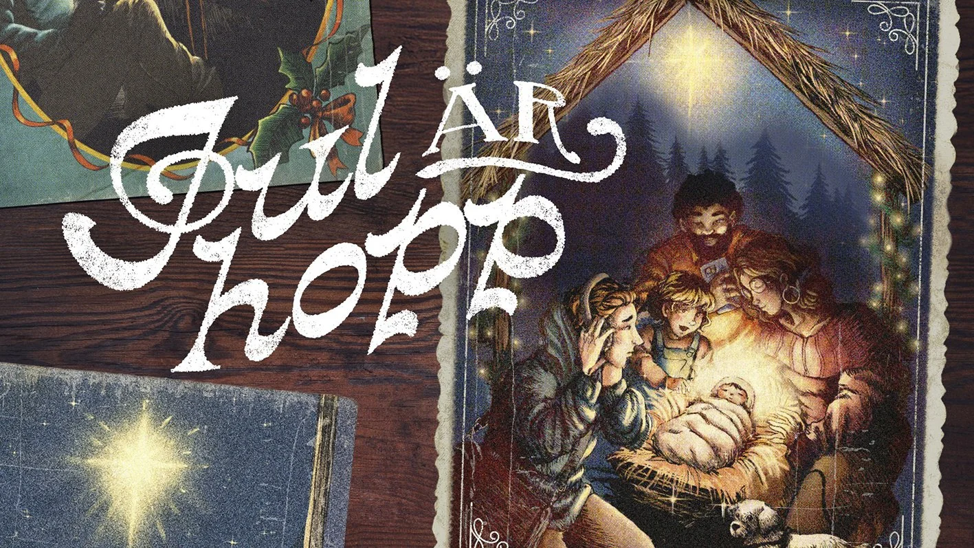 Julkort med texten Gud är hopp.