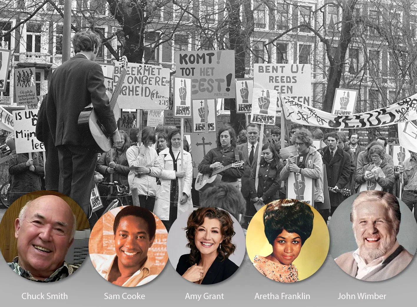 Bild från Jesus-rörelsen gatumöte