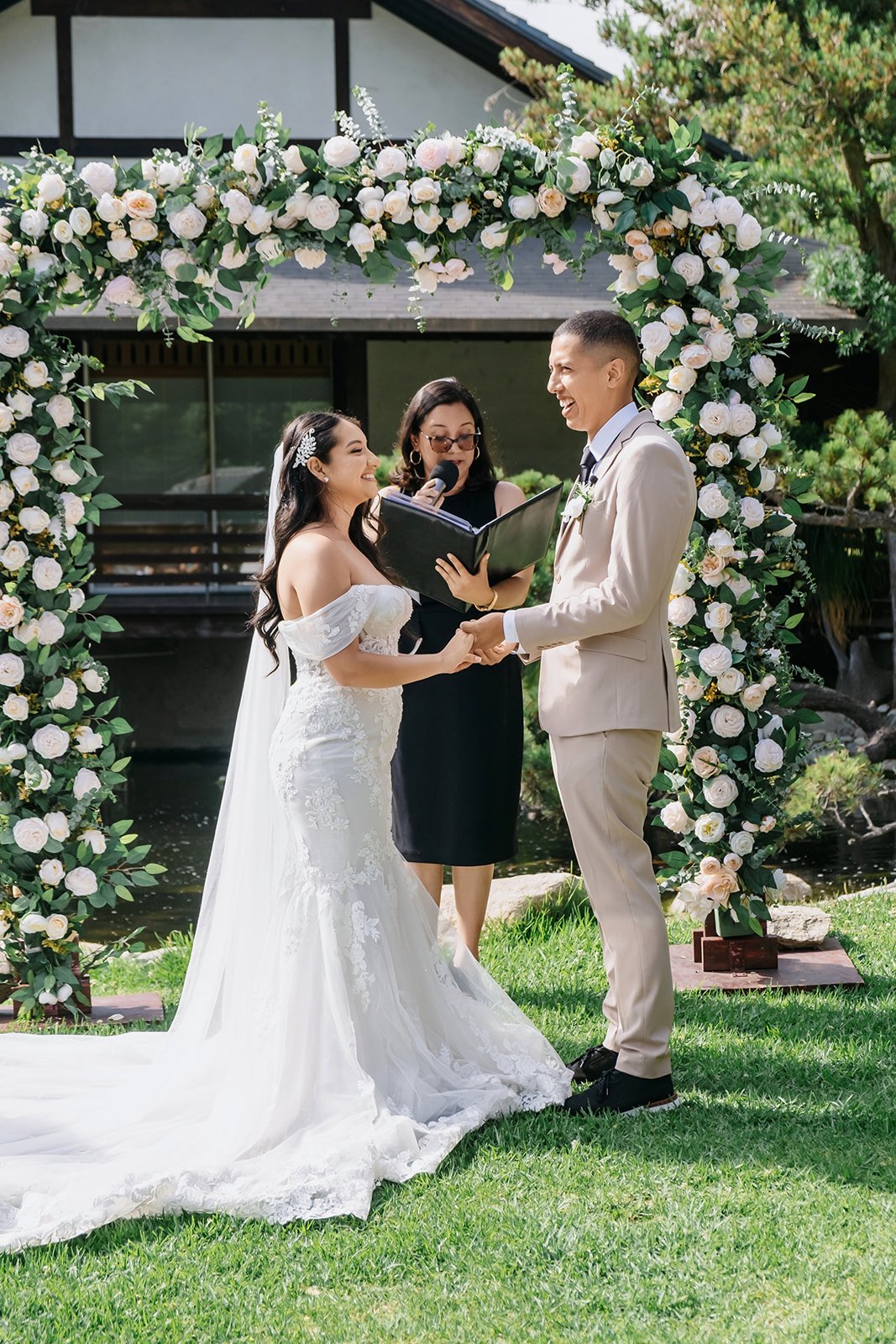 The ceremony in Brand Park Library