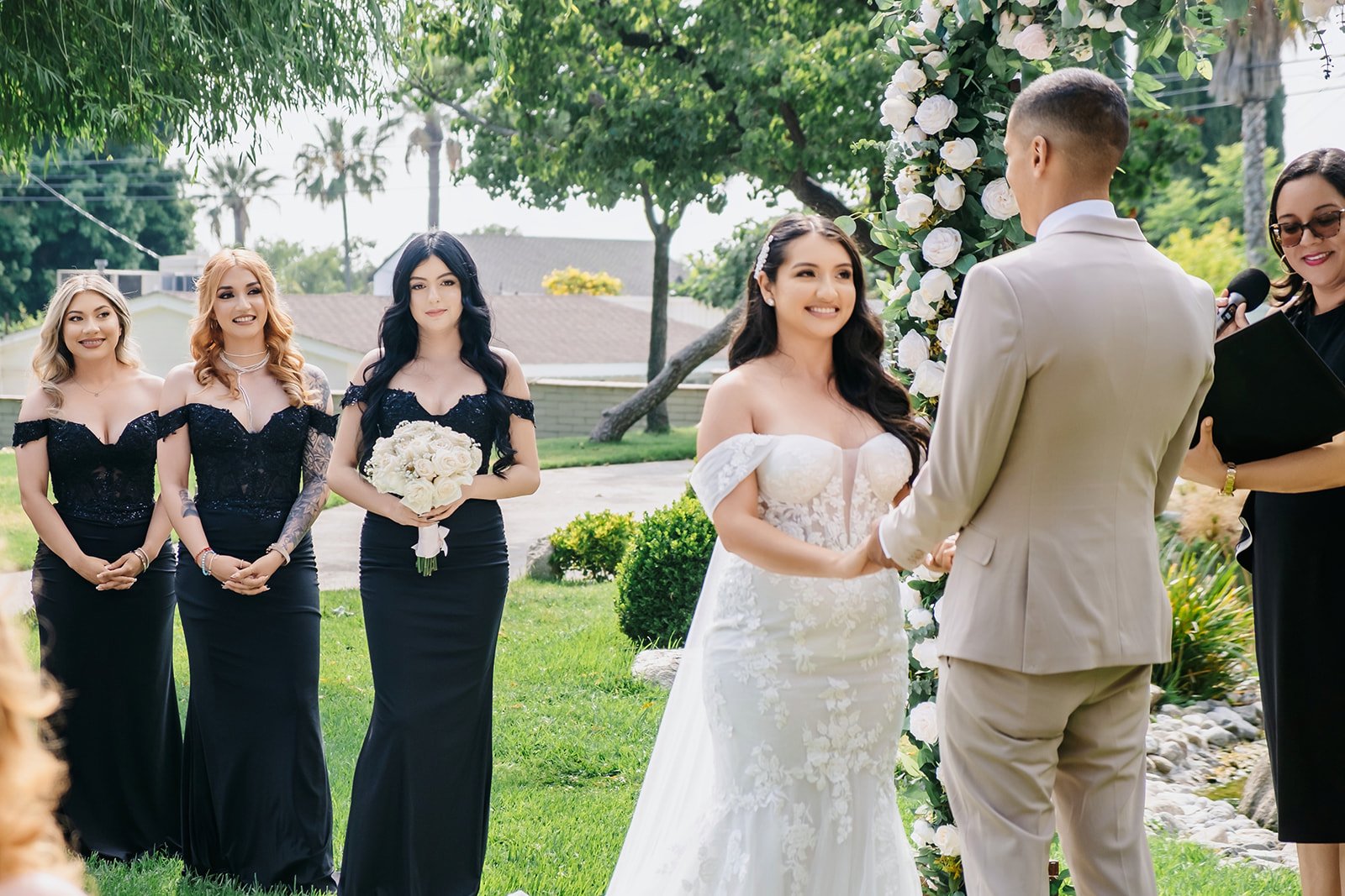 The ceremony in Brand Park Library