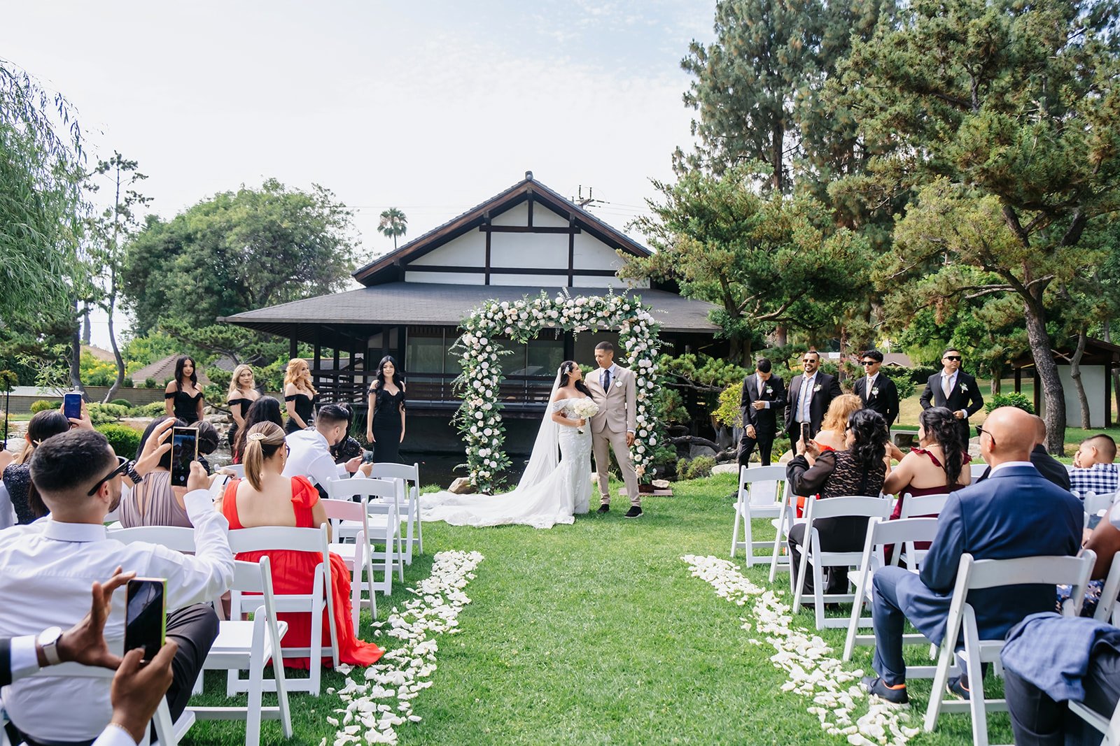 The ceremony in Brand Park Library