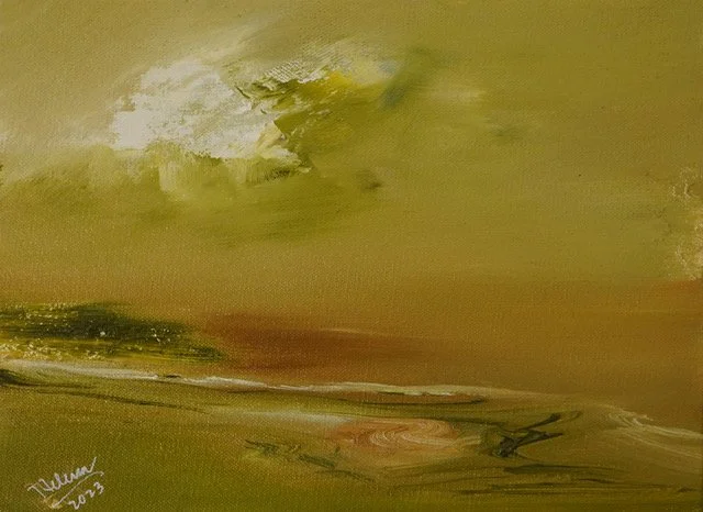 Helena Alegre_Golden Hour_9” x 12”_Oil on canvas_2023.jpeg