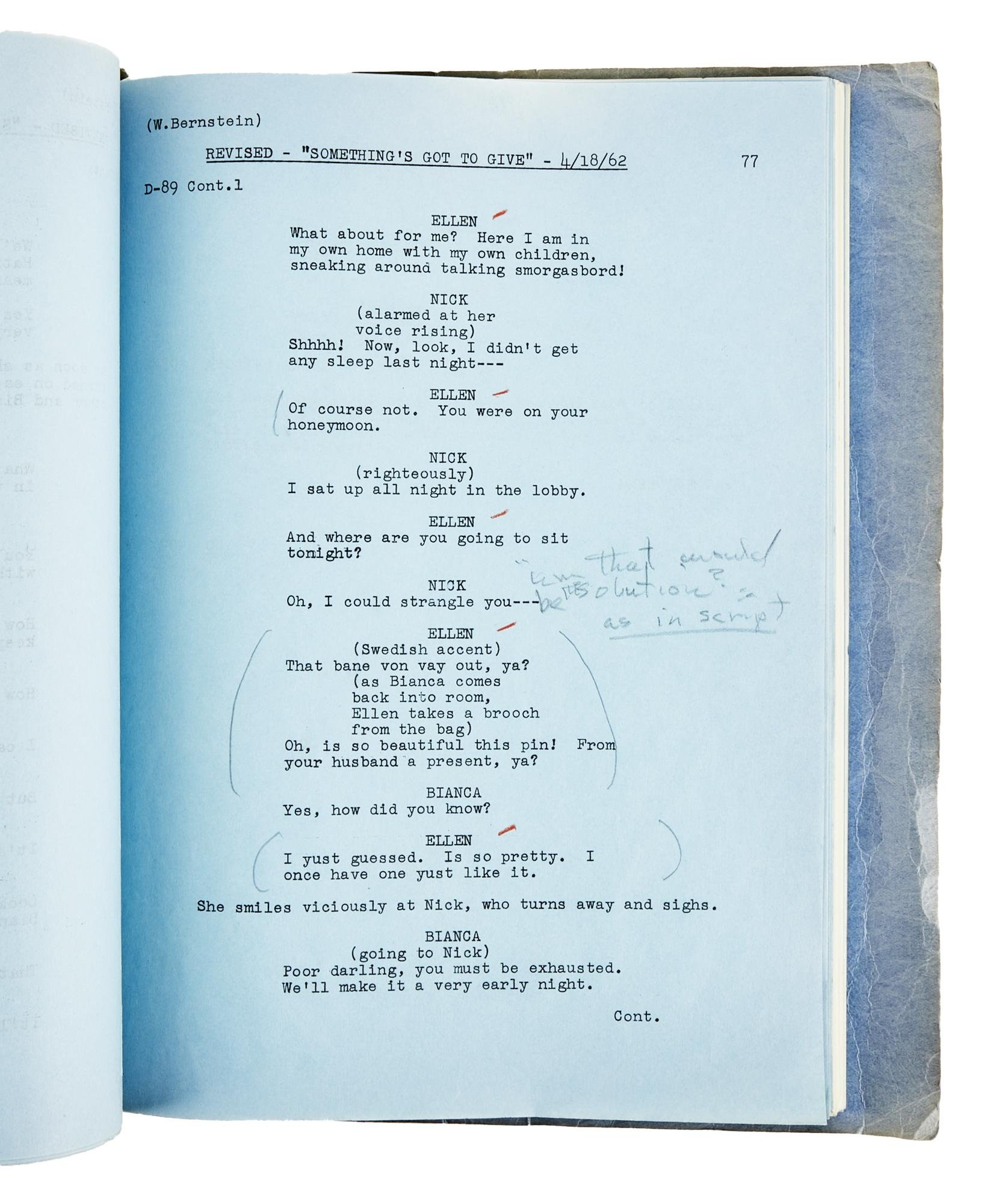 Annotated Something's Got to Give script lot 518 4572941.006.jpg