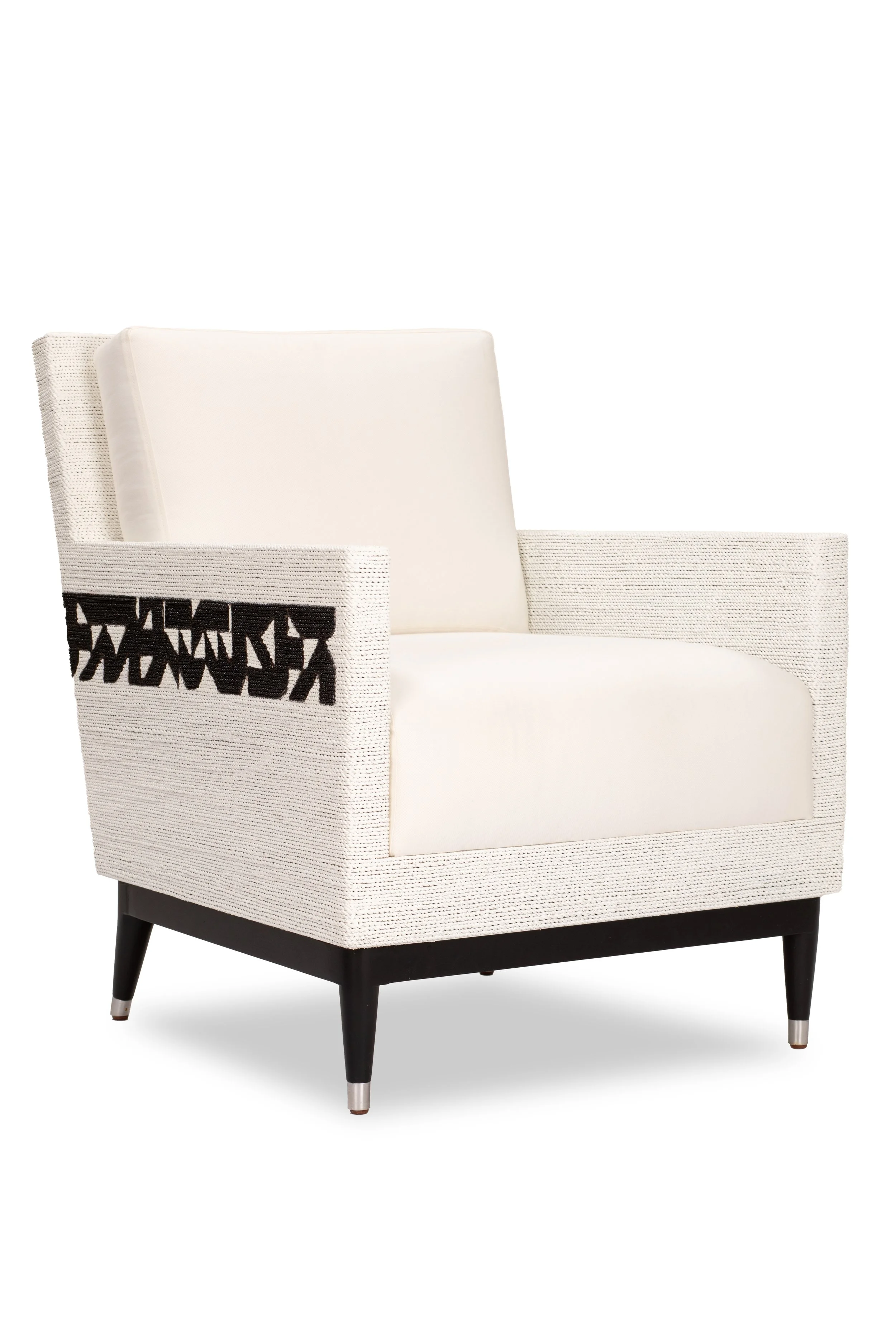 BLACK AND WHITE FORMS DAVY LOUNGE CHAIR  IN WHITE.JPG