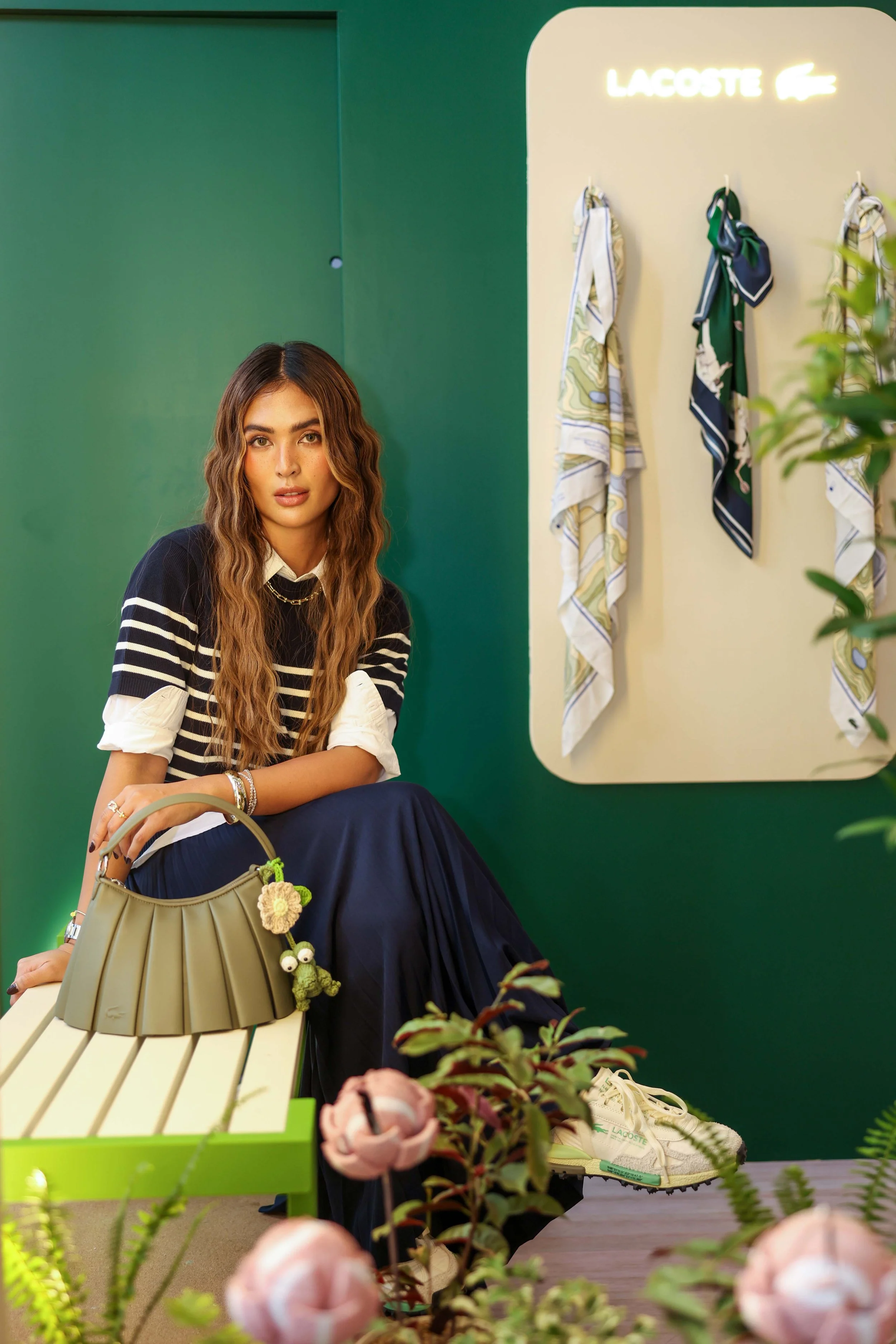 Sofia Andres with the small Lenglen in kaki