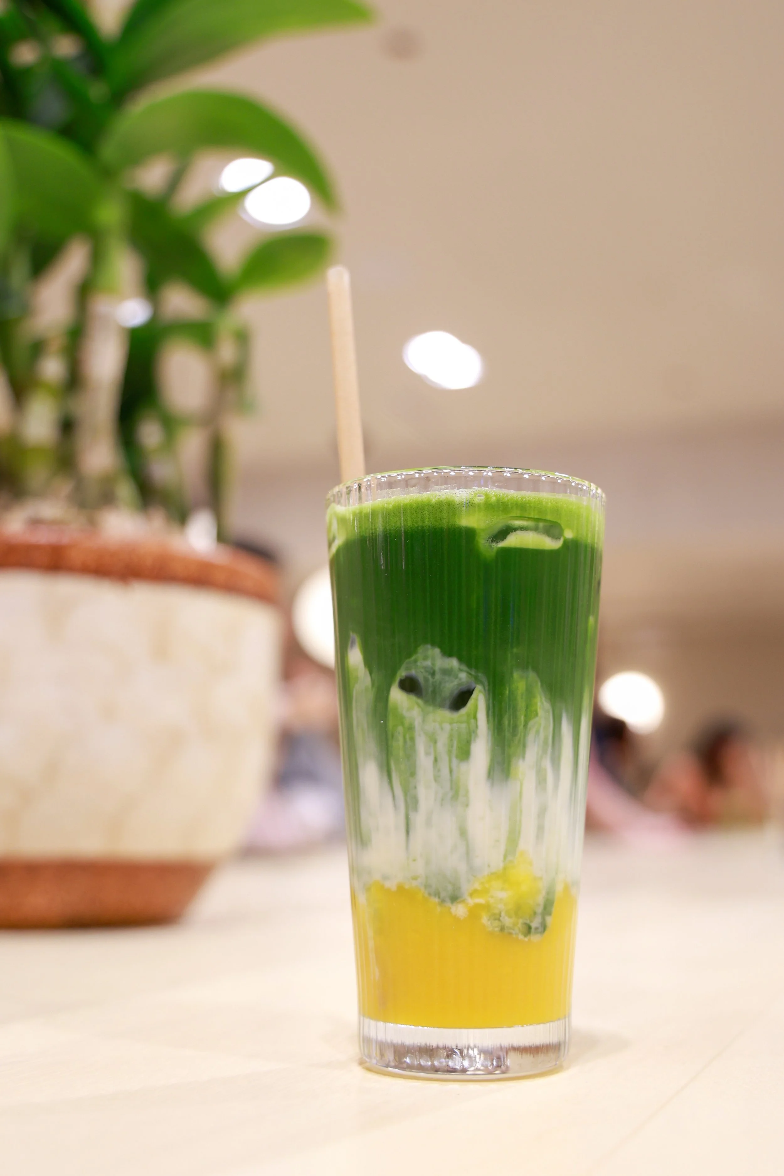 Wasachi Mango Matcha Latte