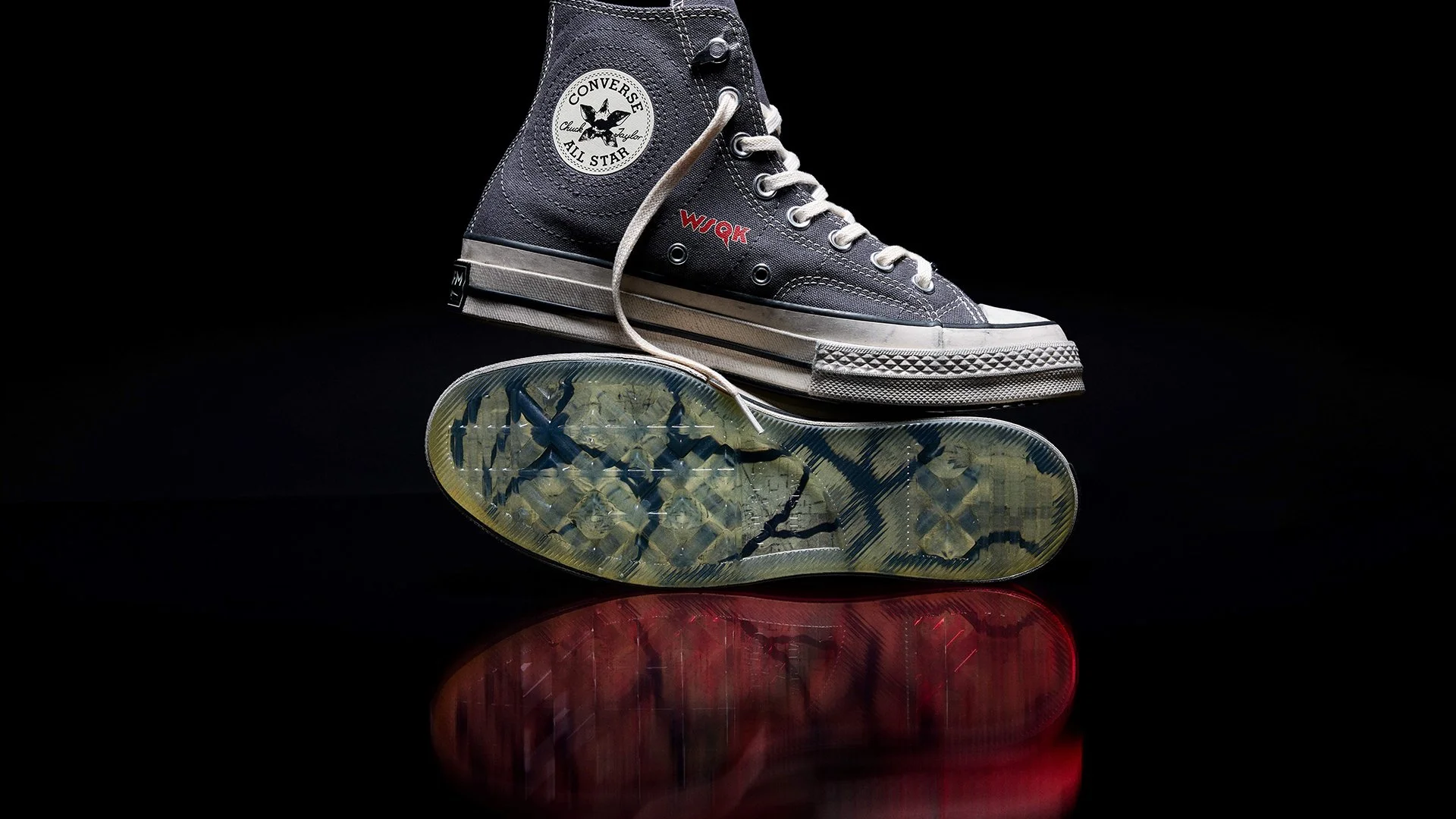 Converse Steps Into The Upside Down