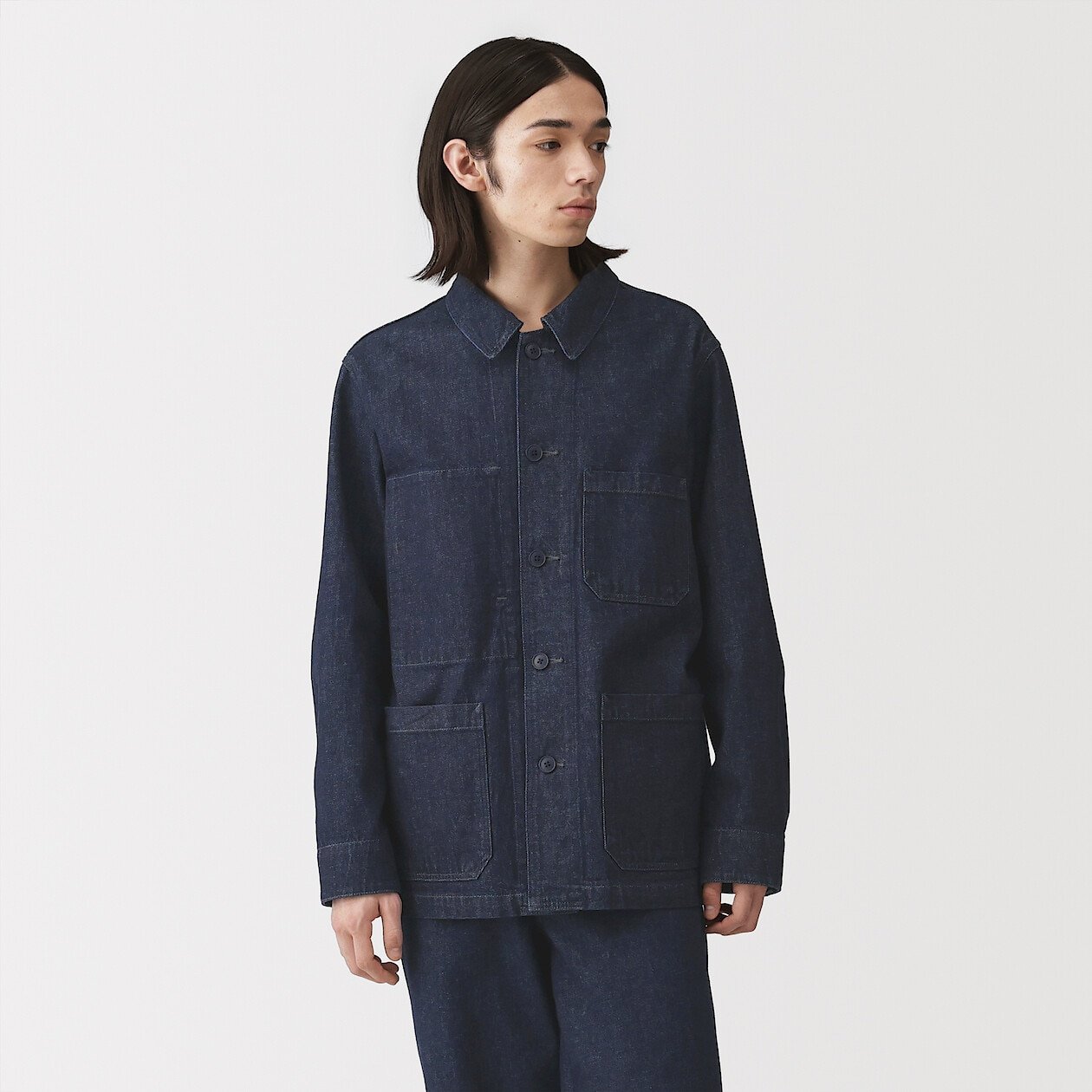 MUJI’s Men’s Kapok Blended Denim Coverall