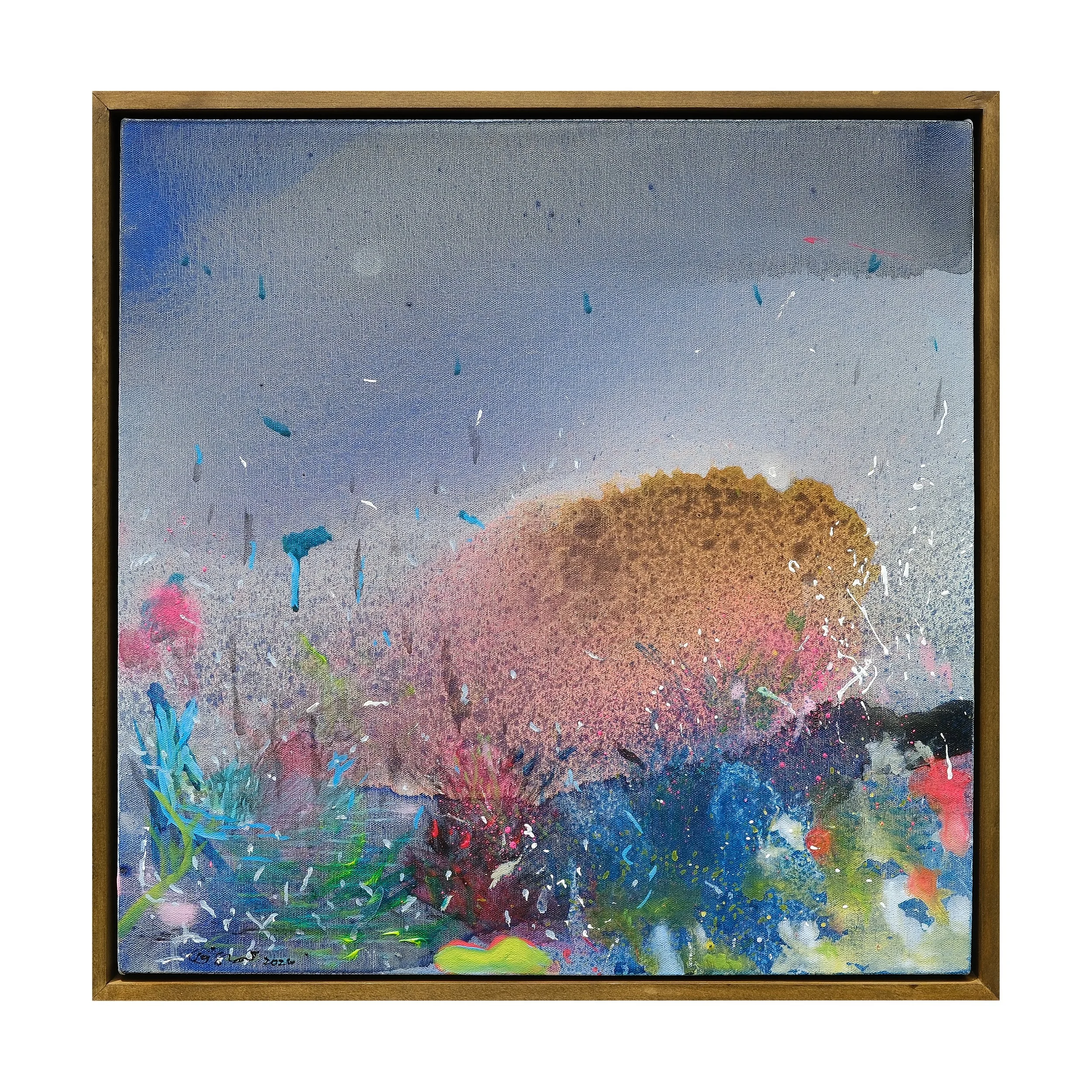 Ibrahim, Untitled, 2026, Acrylic on canvas, 50 x 50 cm