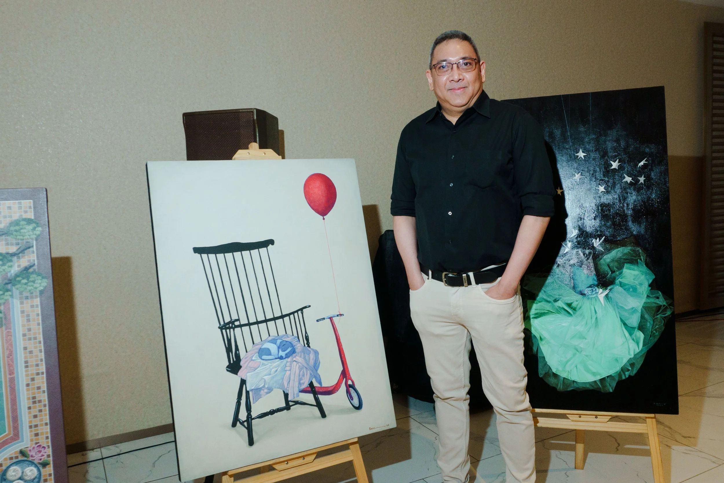 Artist RV Basco and his artwork