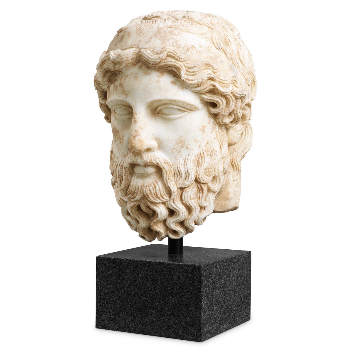 Bust of Hermes marble antique look