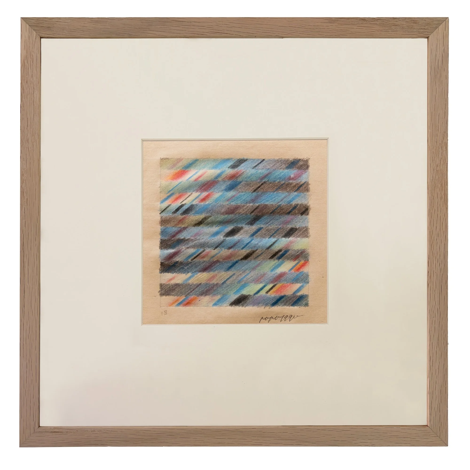 Po Po, _Violin Concerto #13_, 1990, Colour pencil on notebook paper, mounted on board, 10.4 x 10.4 cm. Courtesy the artist and Ames Yavuz.jpg