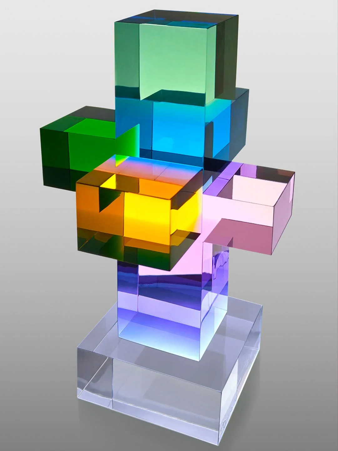 Faith in Light, 33 x 18.7 x 20 cm, Laminated Coldworked Glass, 2026