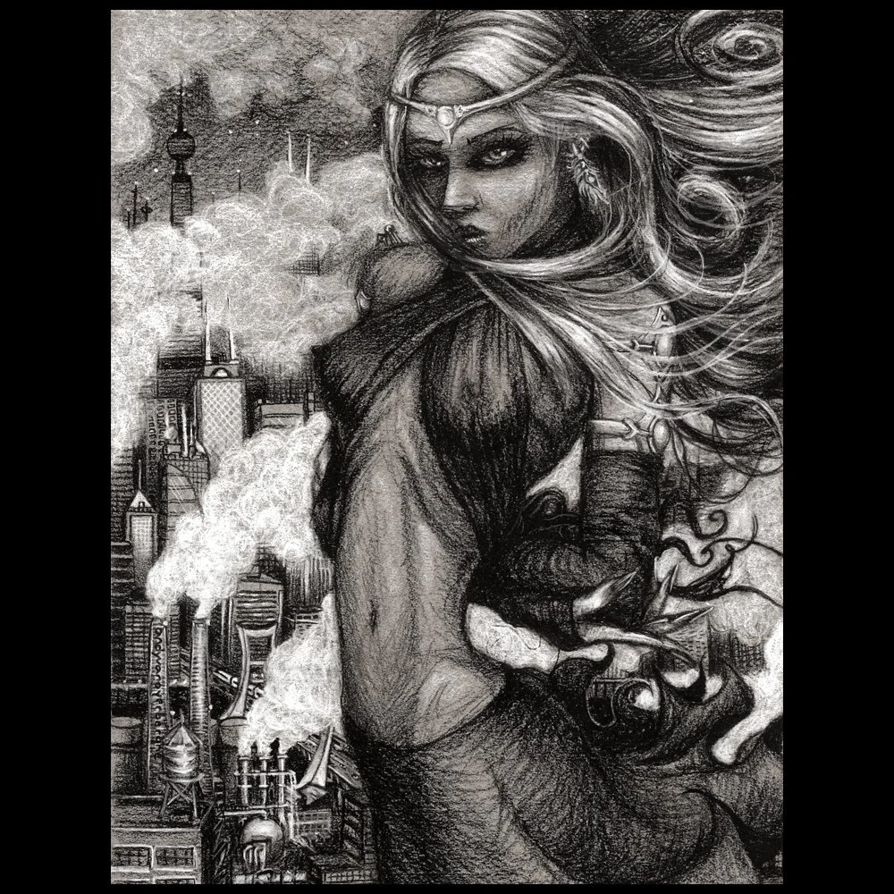 "Ex Nihilo Nihil Fit"   9" x 12" Charcoal on Paper