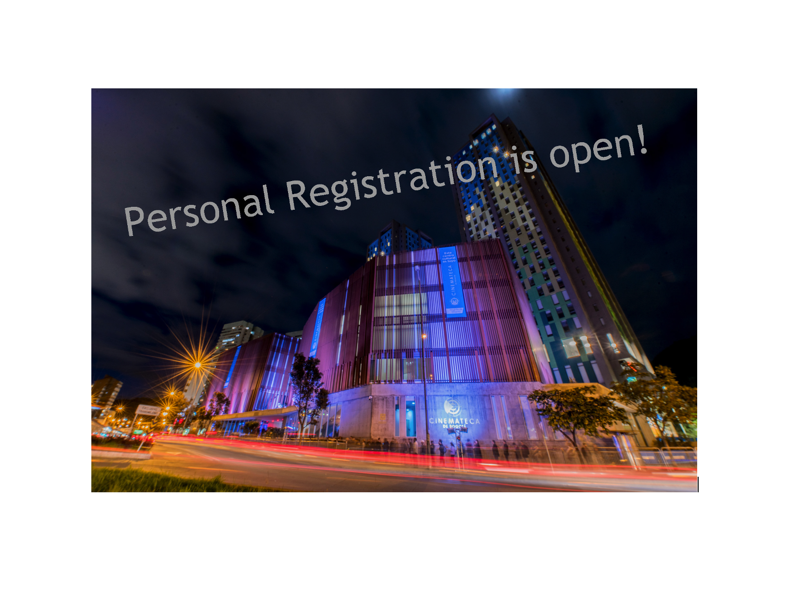 Personal Registration is open!