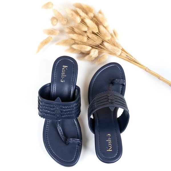 comfortable navy blue wedge sandals for women