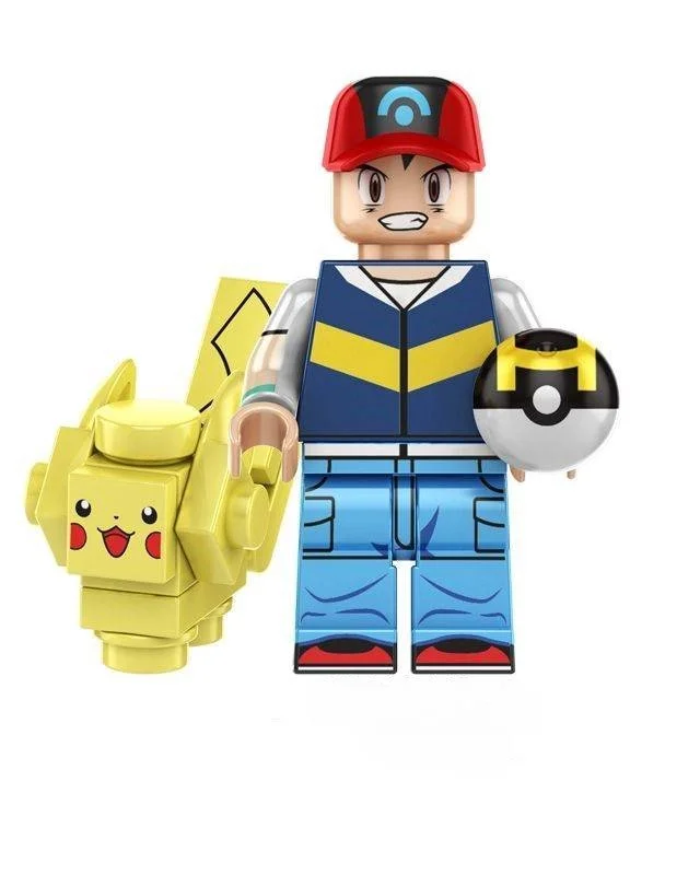 MOC Minifig - Pokemon - Ash Ketchum