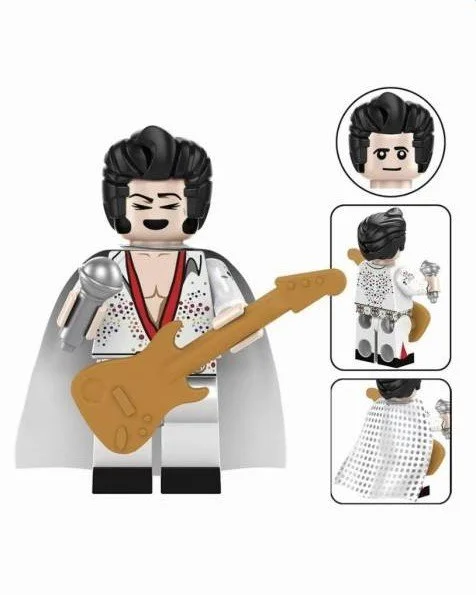 MOC Minifig - Elvis Presley - Elvis with Cape