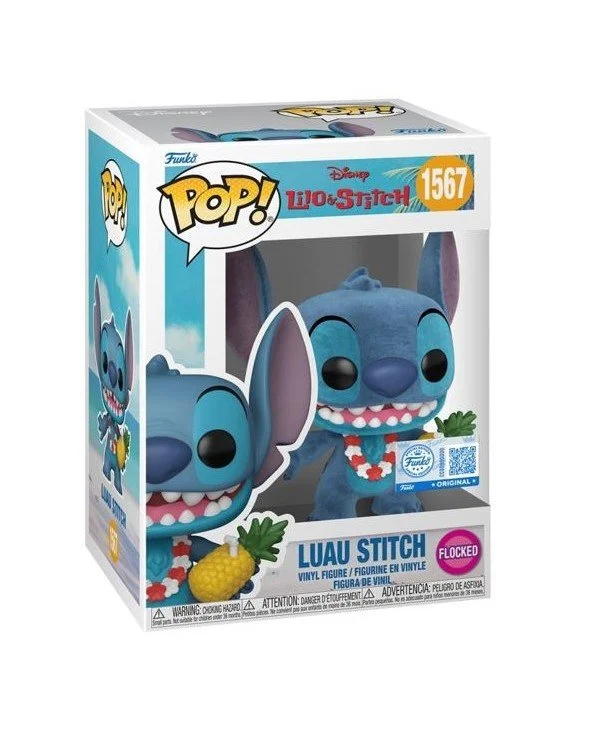 Disney Lilo & Stitch - Luau Stitch Flocked Pop! Vinyl # 1567