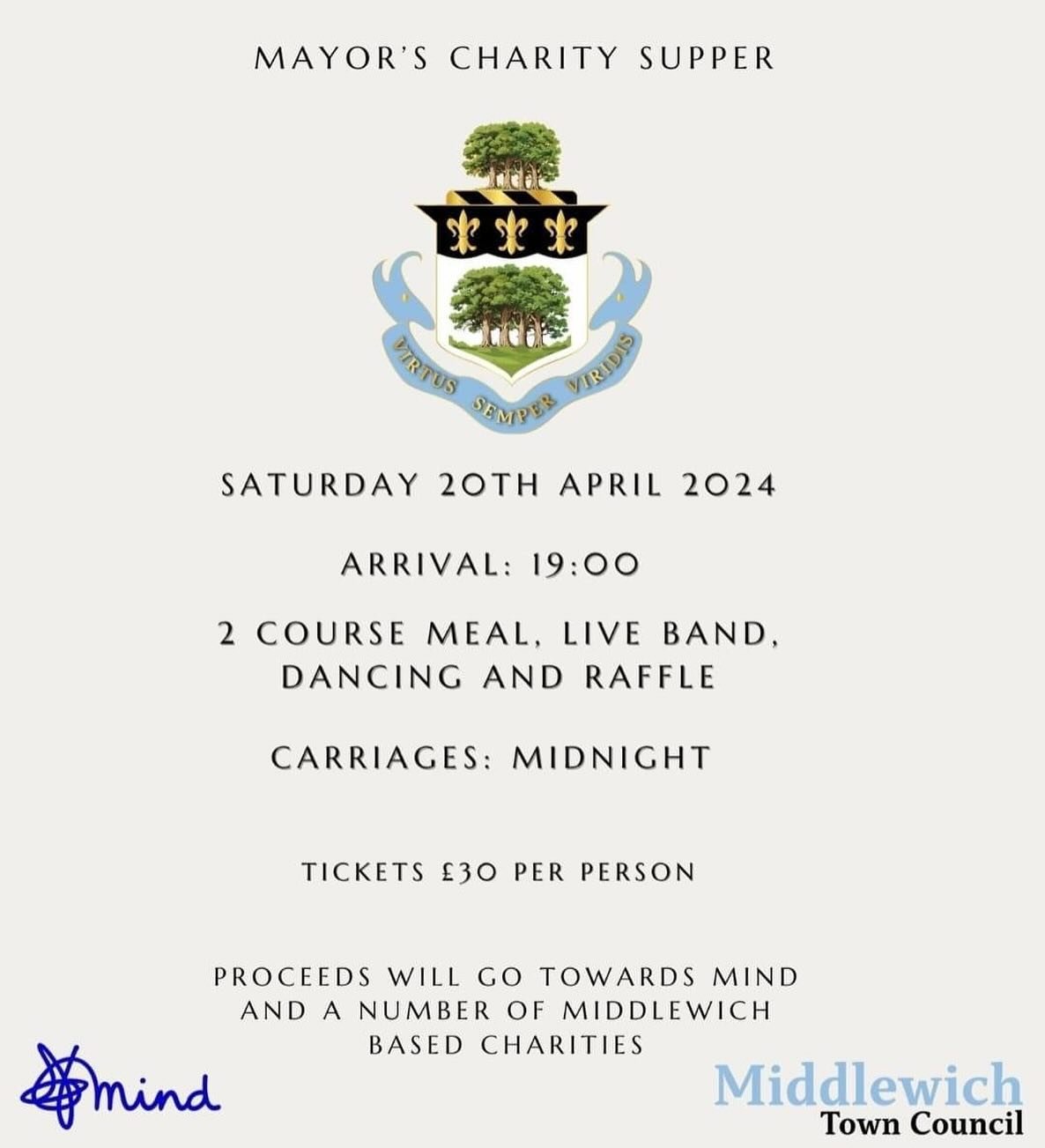 🎉 we&rsquo;re happy to announce that HM Sound &amp; Events will be on the decks for the highly-anticipated Mayor&rsquo;s Charity Supper happening on April 20th! 🎶 

Join us as we raise funds for local charities and support @mindcharity in their mis