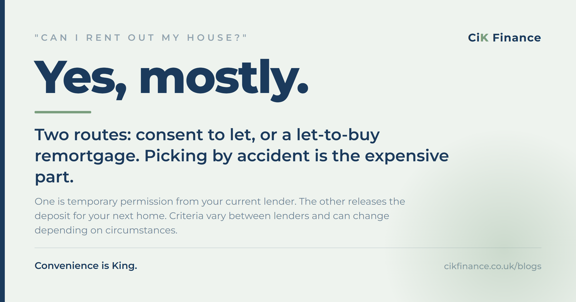 Can I Rent Out My House and Buy Another One?
