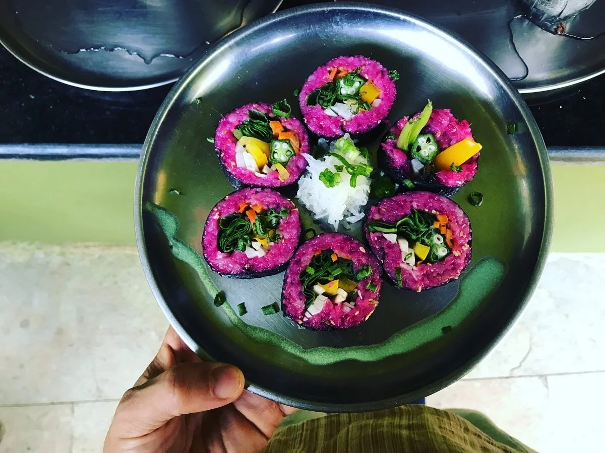 Sushi started to smile #boneandbodyclinic #sushi #japanese #patnam #healthgut #colourful #zenfood #lifestyle #coaching
