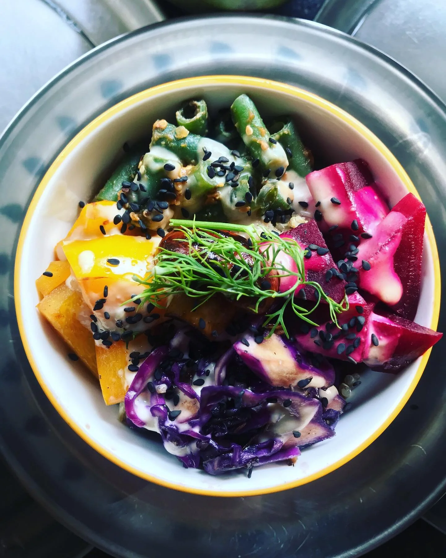 Good food bring good people. Amazing creation of this week #buddhabowl #body #health #alignment #goa #india #excercise #music #people #lifestyle
