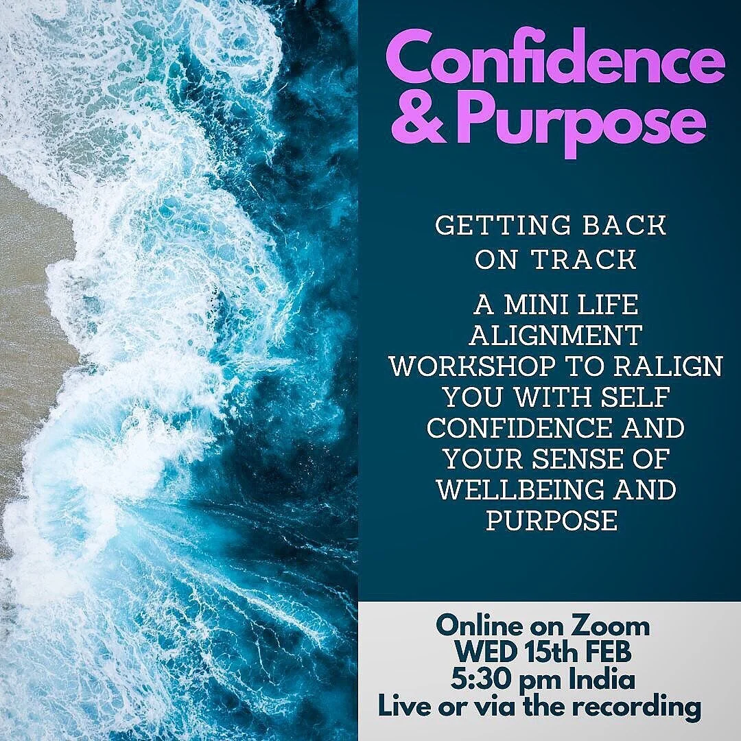 We all go off track from time to time, things may happen, we feel a bit lost, then we go a little or a lot out of balance and we loose our sense of purpose and confidence. This mini workshop is designed to go right to the core of our well-being and r