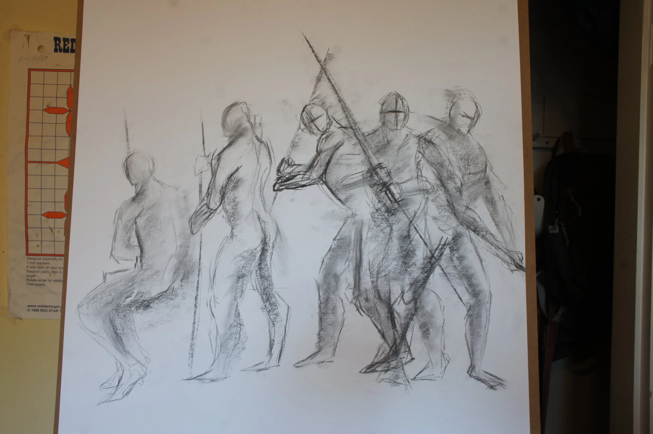 model sketch movement study: on sketch paper
original: 23 in by 35 in