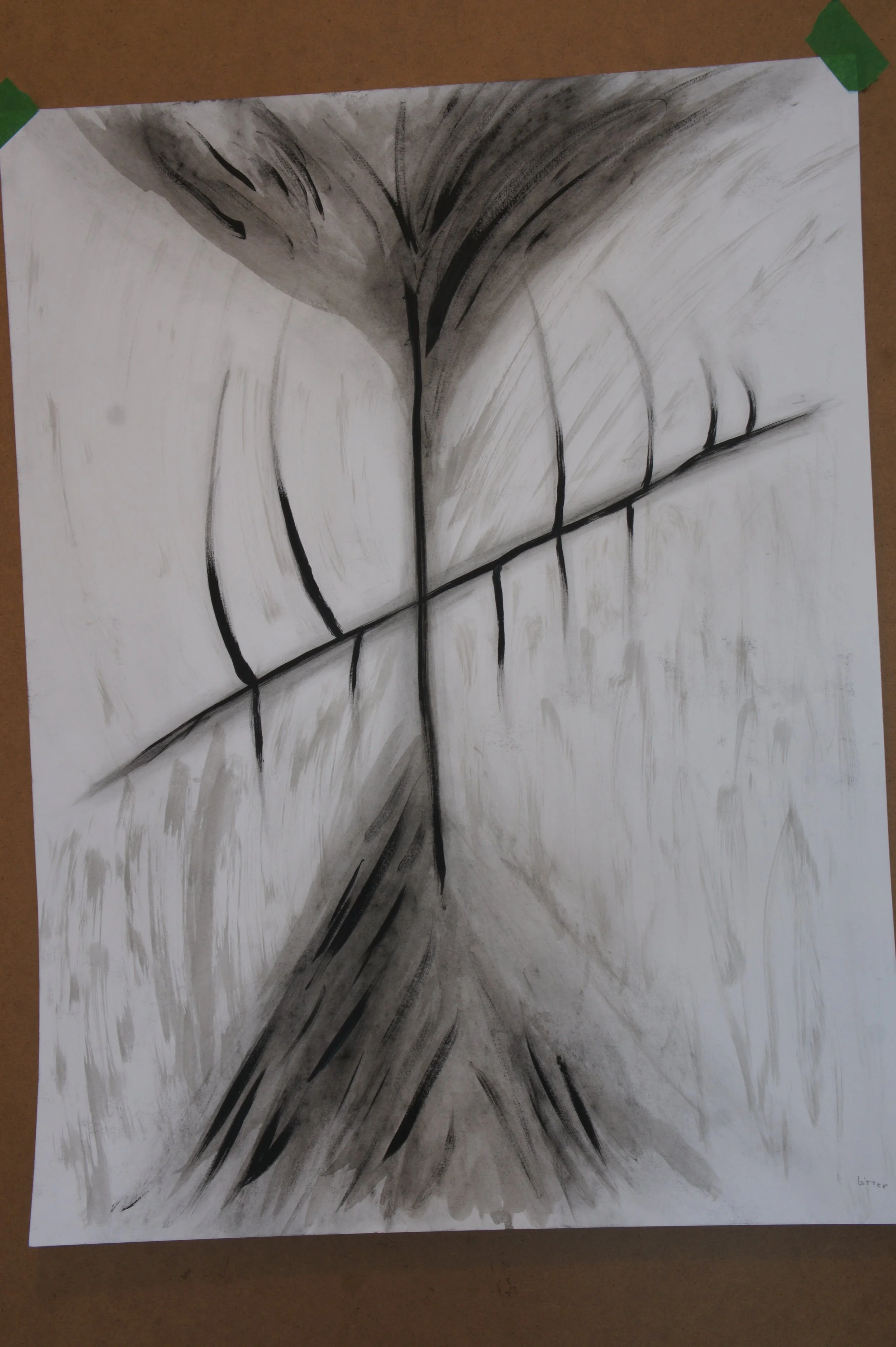 Taste Painting: "Bitter" on Bristol Vellum
original: 23 in by 35 in