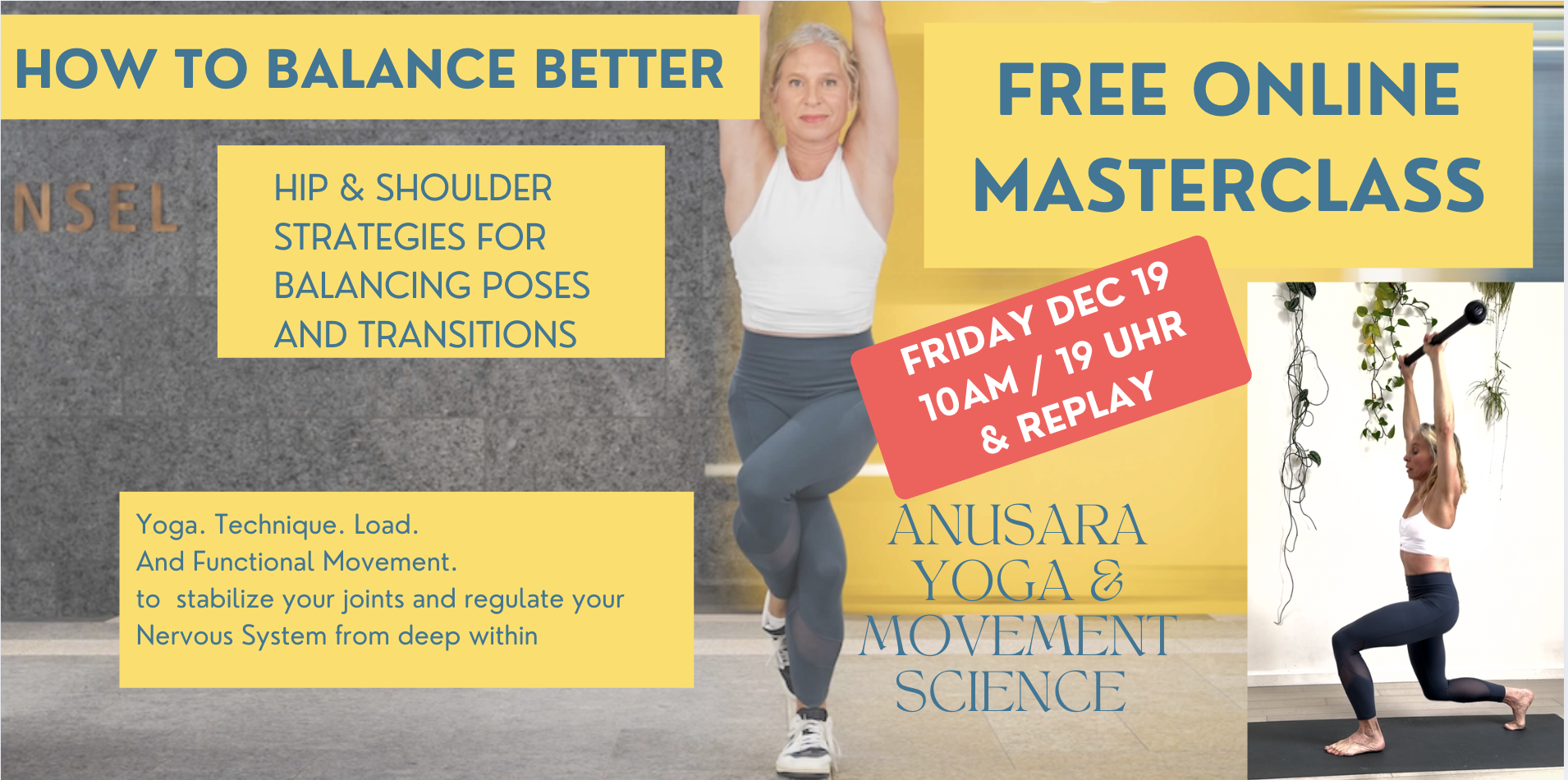 How to Balance Better.              Free Masterclass