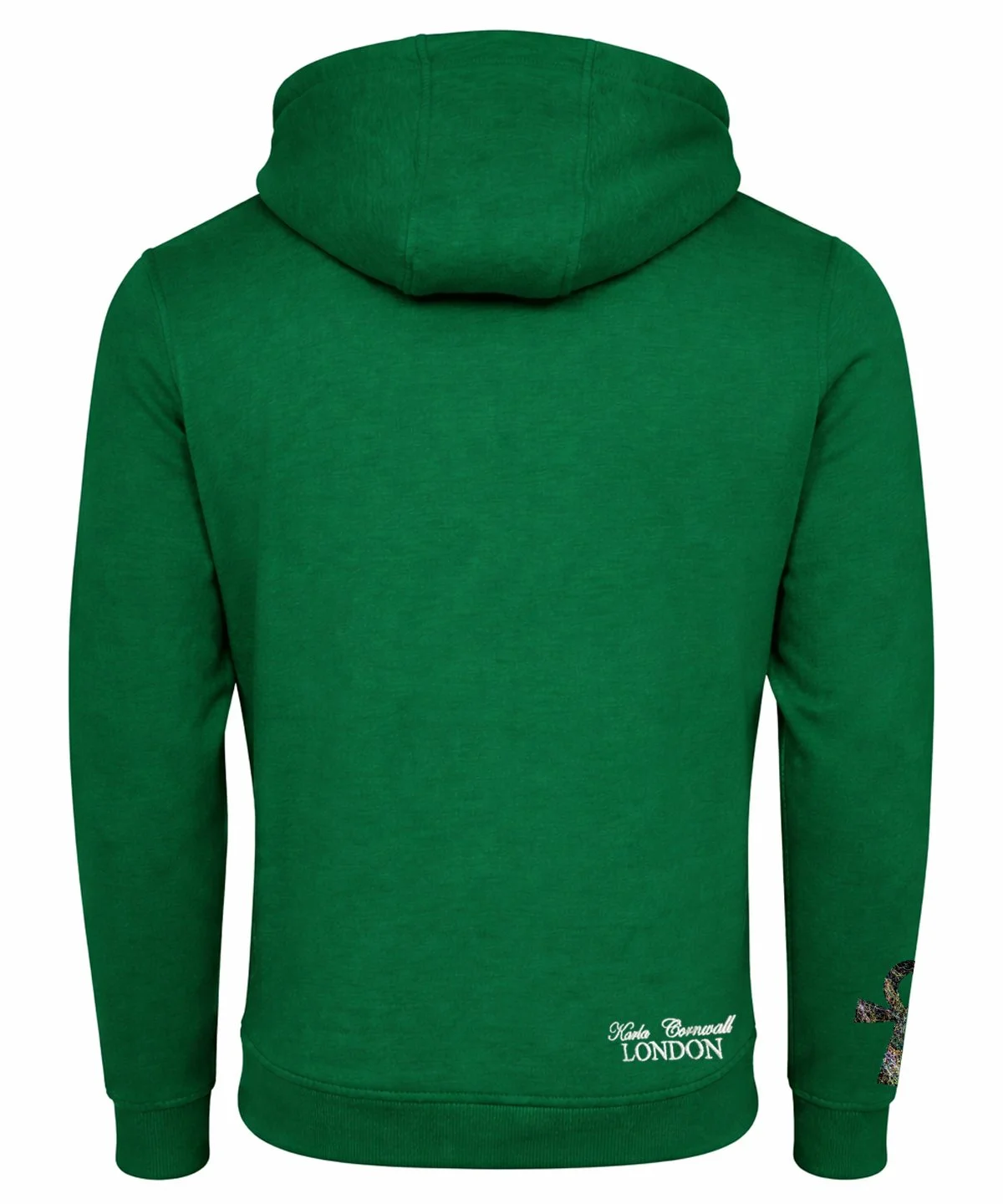 Forest green Anhk hoodie back view.jpg