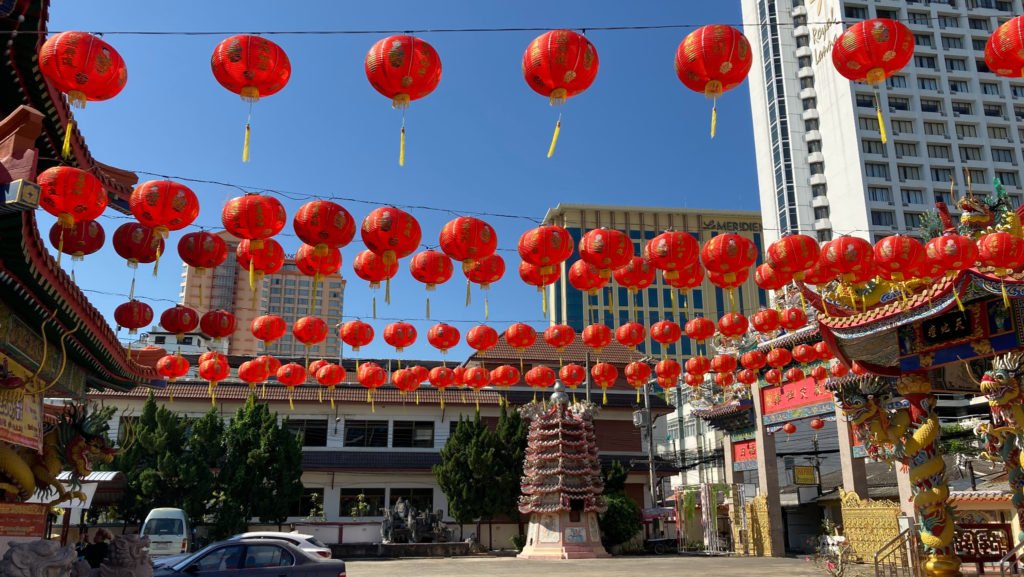 Red Chinese lantern decorations