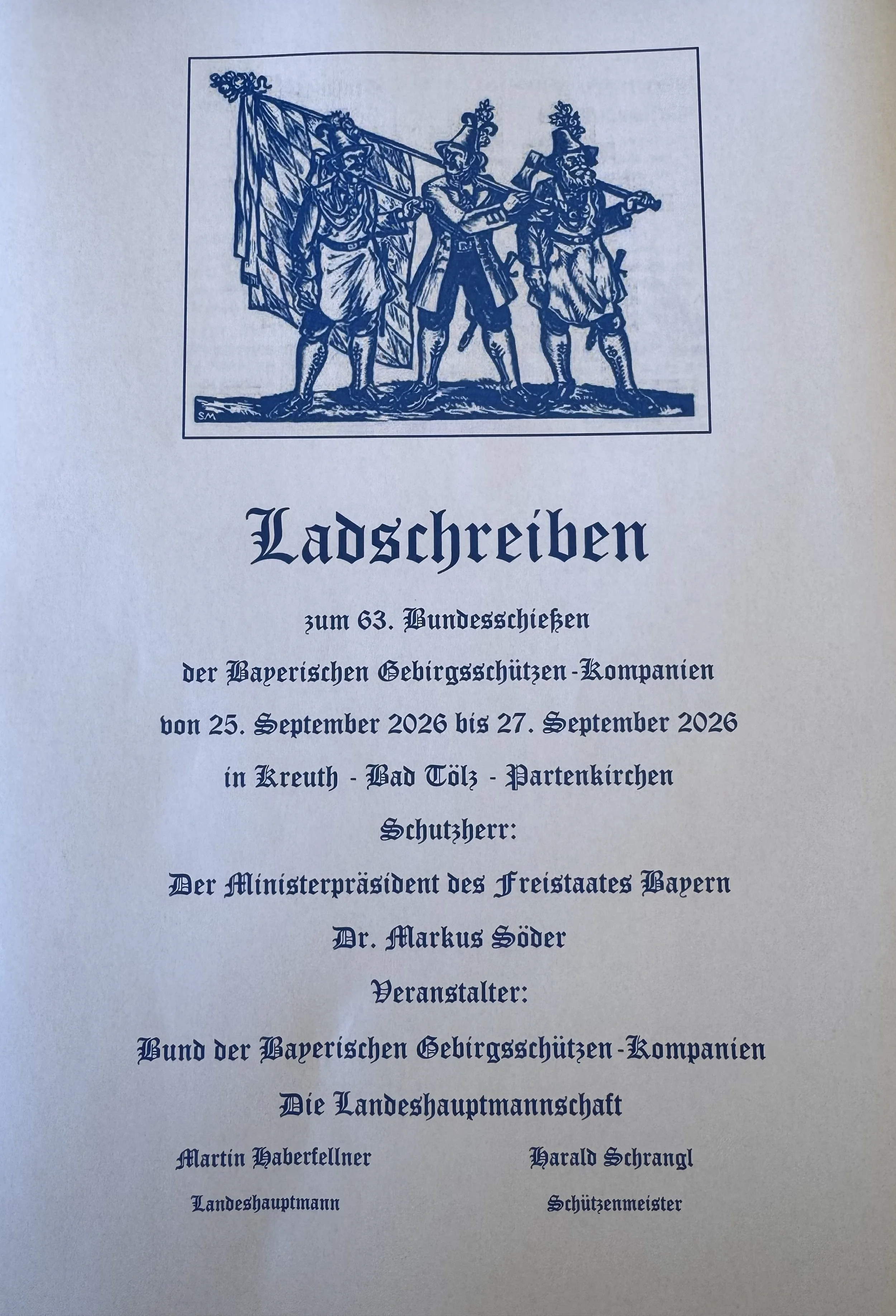 63. Bundesschießen der Bayerischen Gebirgsschützen Kompanien 