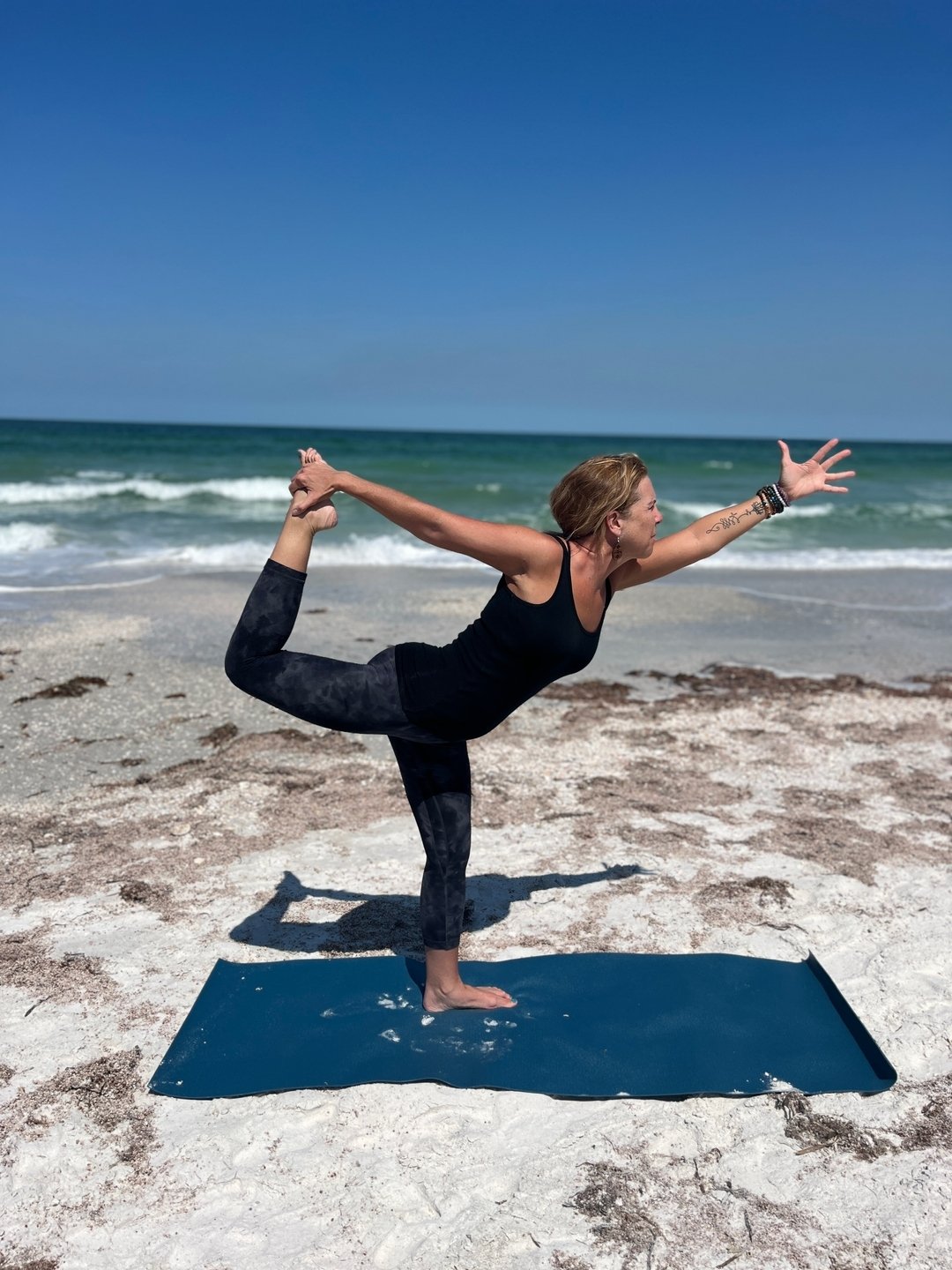 Meet Julie! ☀️

Julie's enthusiasm for this practice radiates off of her! She has learned that as long as she shows up on her mat consistently, anything is possible!! Julie brings this lesson she's learned from her own practice to her students. Her f