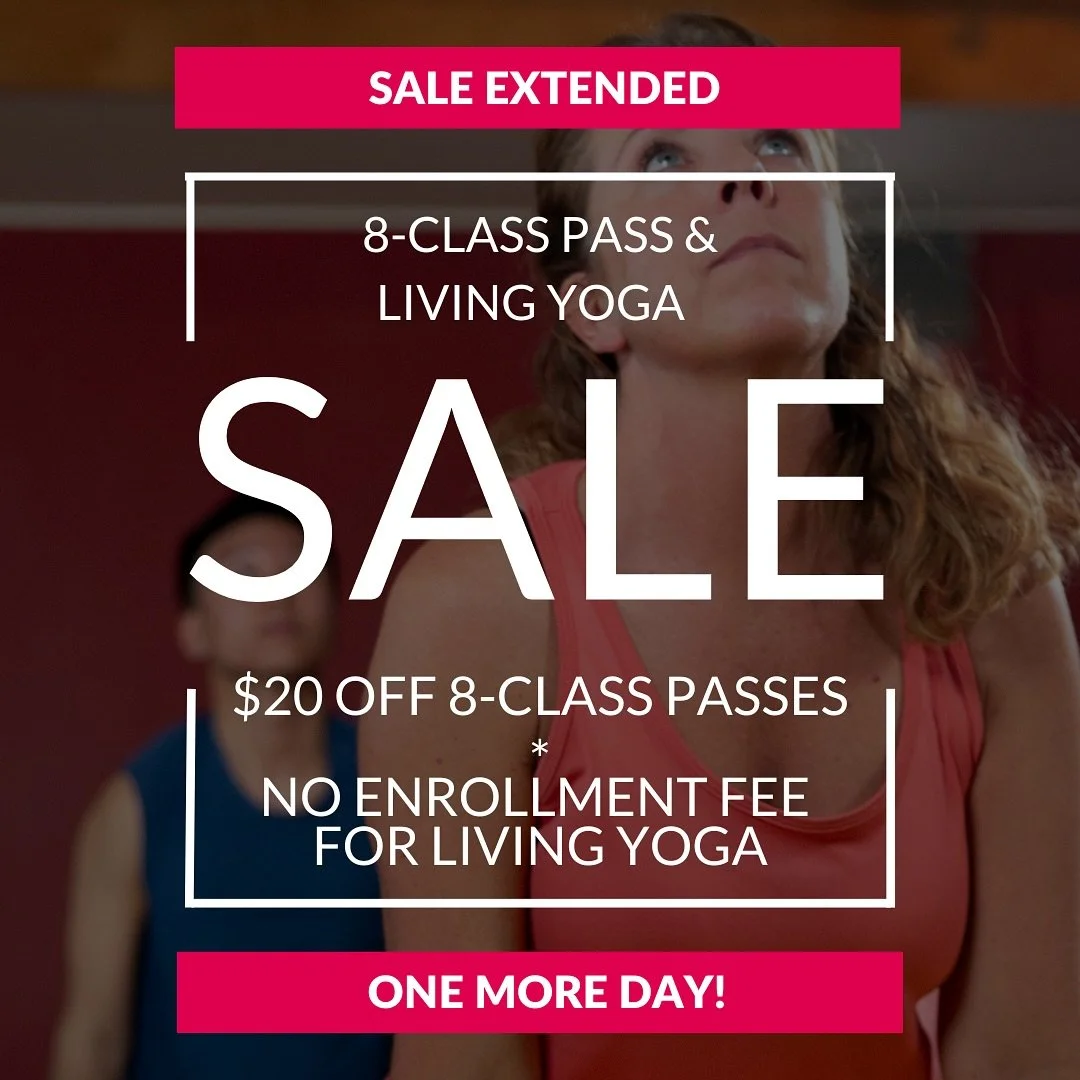 LAST CHANCE TO SAVE!! 🚨

You can purchase a membership or class passes either online (using the promo codes below) or in-store. 
⠀⠀⠀⠀⠀⠀⠀⠀⠀
🎉 8-CLASS PASS SALE
- Get $20 off 8-class passes.
- Limit TWO 8-class passes per profile.
- 8-class passes ar