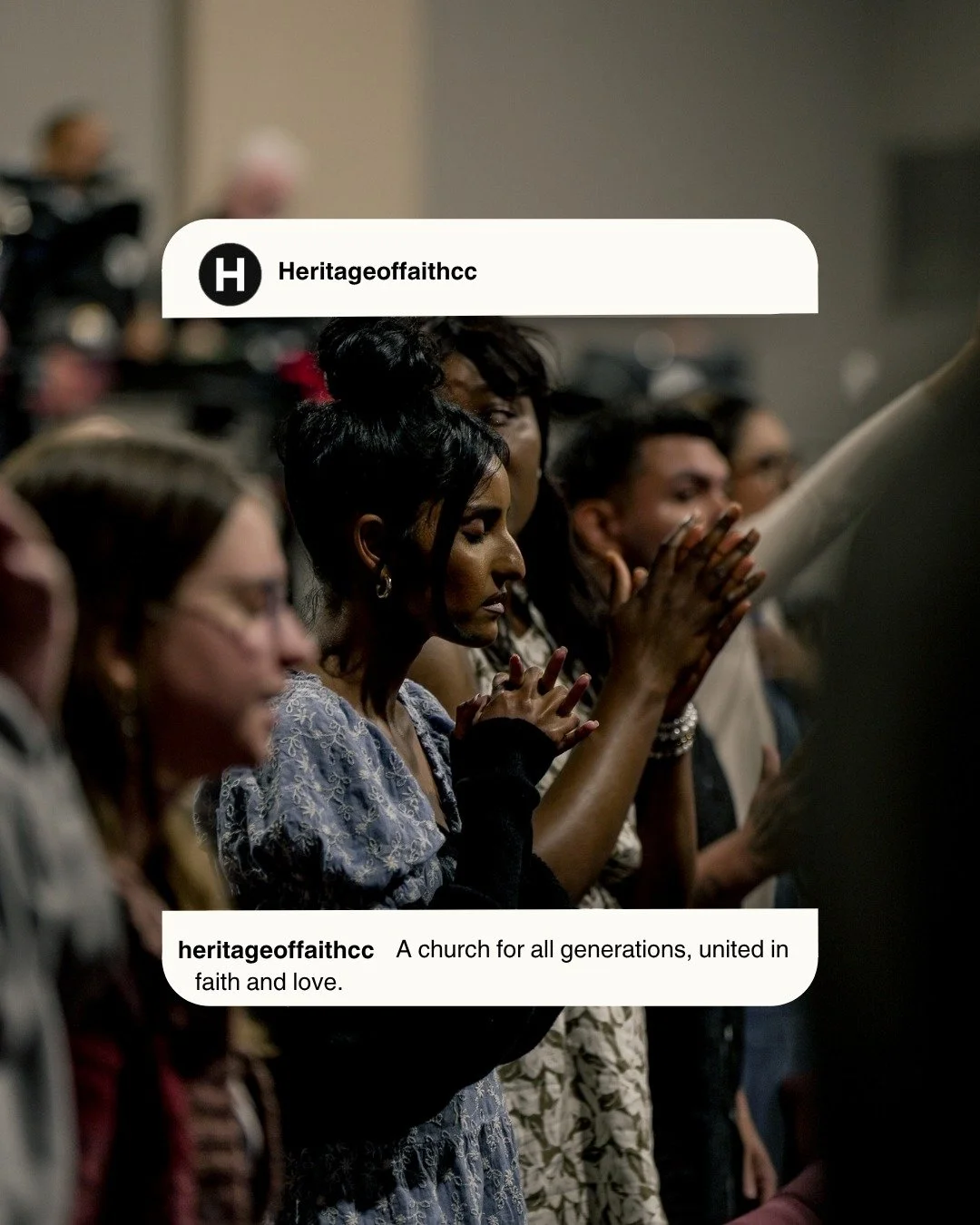 💙 We’re a church for all generations—united in faith and love. 💙
ㅤ
At Heritage of Faith, every age and every stage matters. From kids and teens to adults and grandparents, we’re one family growing together, worshiping together, an