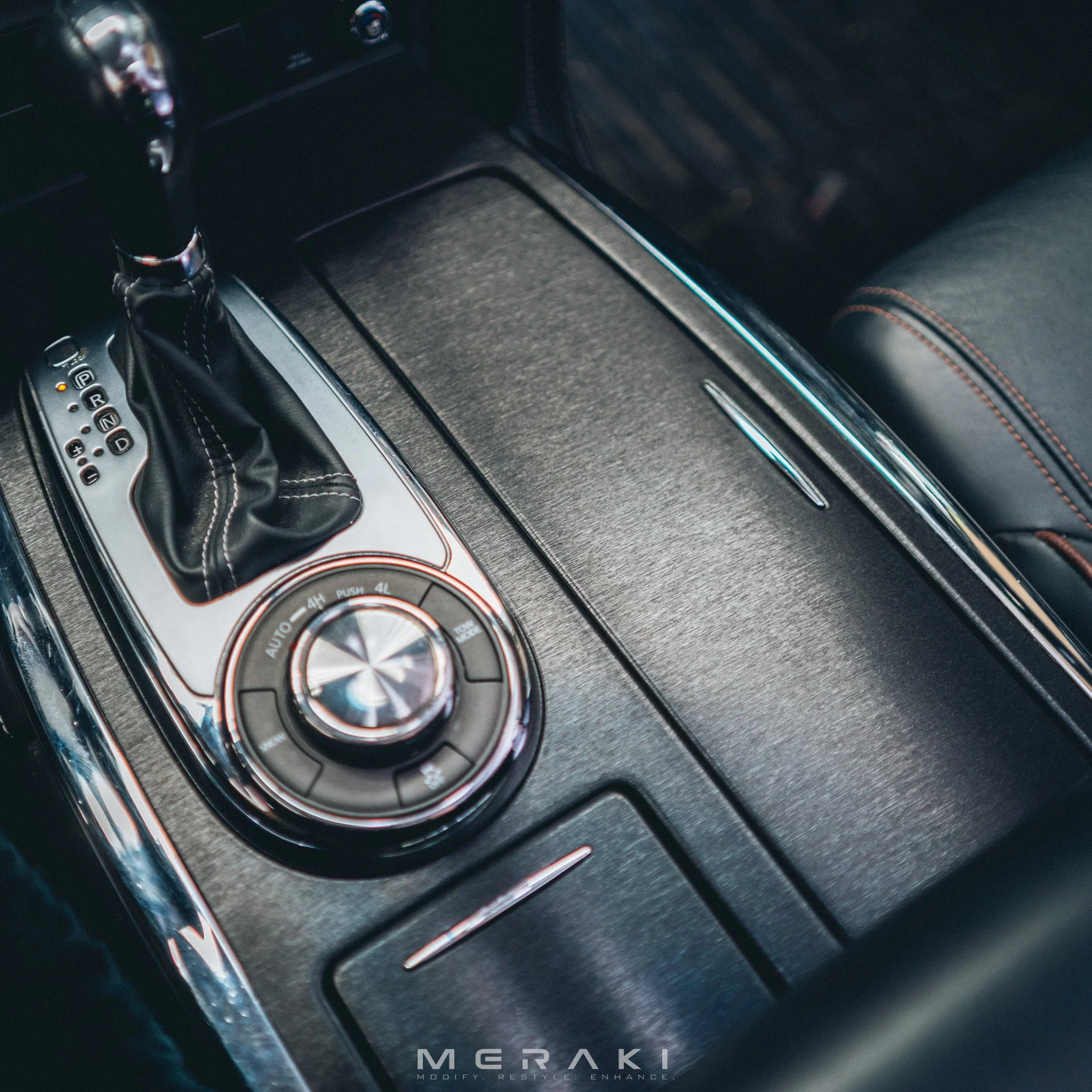 Brushed Aluminum Interior Wrap | Nissan Armada