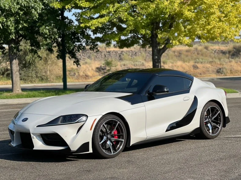 Custom Gloss Black Partial Wrap | Toyota MK5 Supra