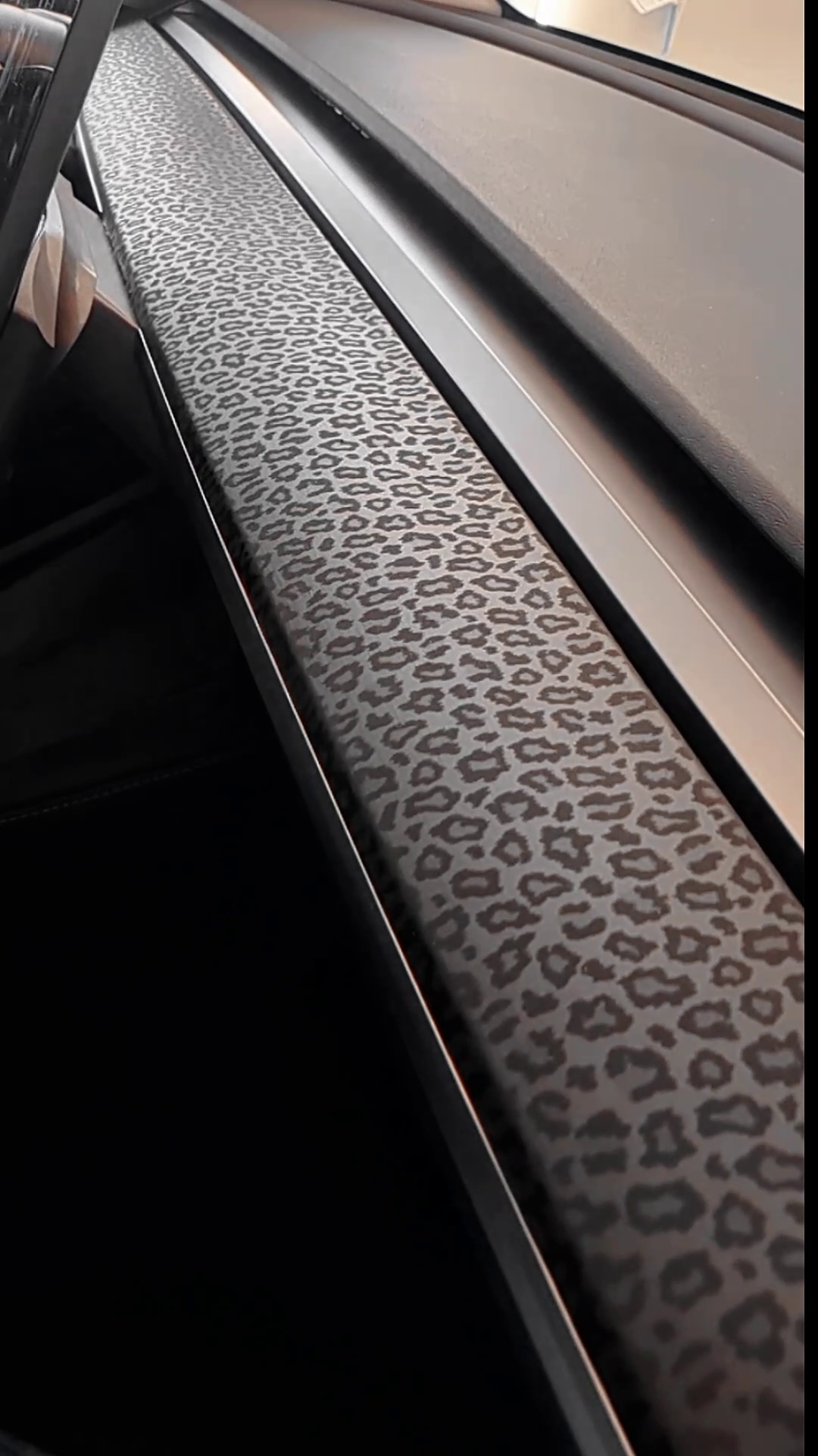 Cheetah Vinyl Wrap Interior | Tesla Model Y 