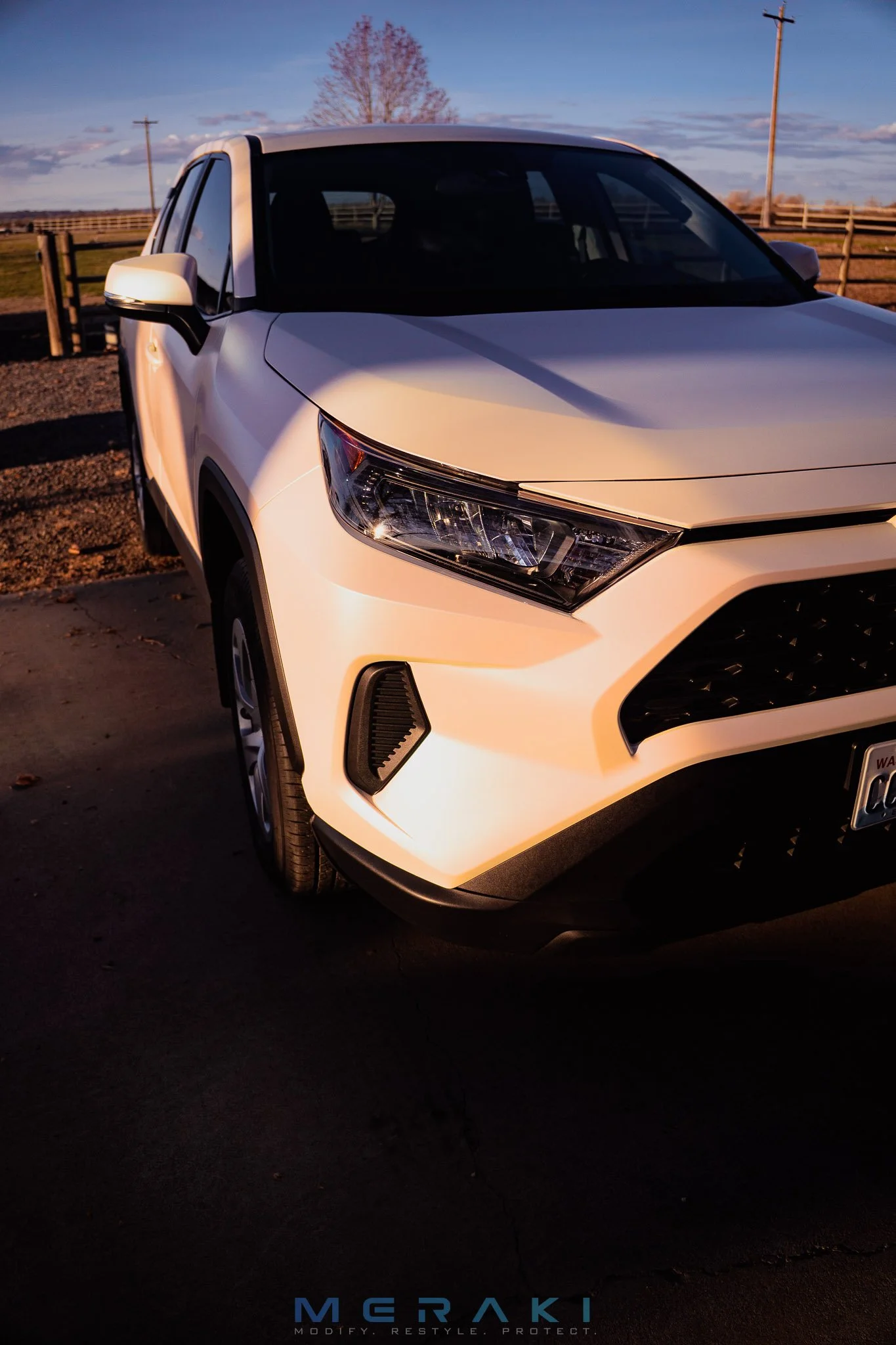 full vinyl wrap color change rav 4