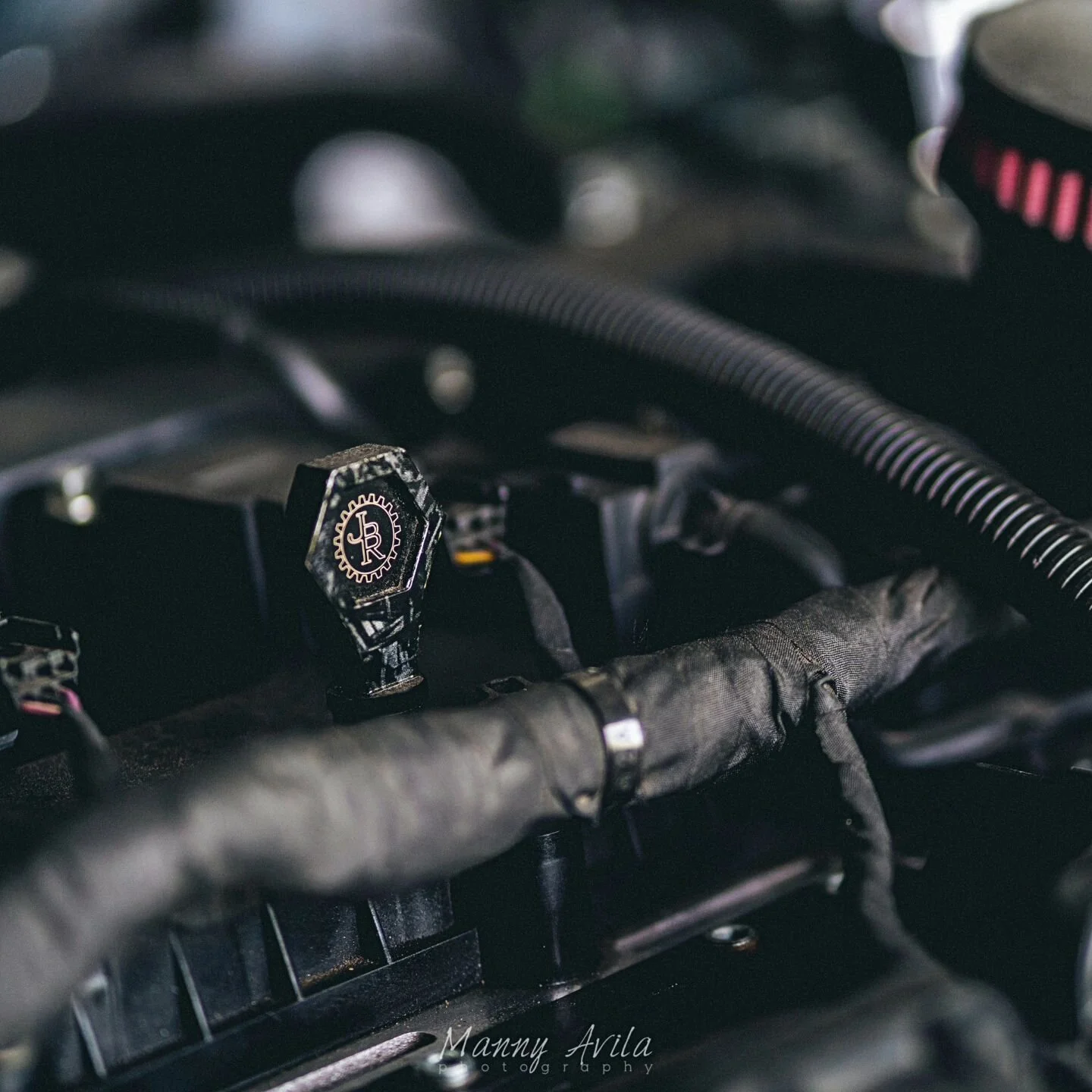 Red Carbon Fiber Hood Wrap Chevy Camaro Meraki Modify. Restyle