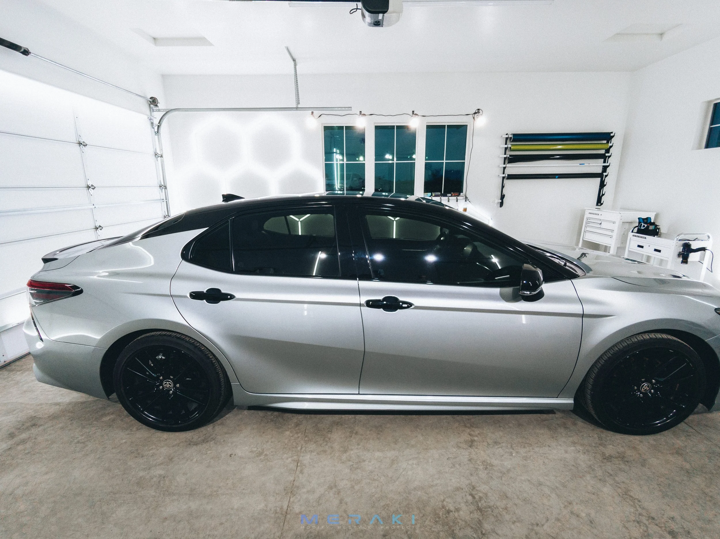 Gloss Black Window Chrome Delete | Toyota Camry