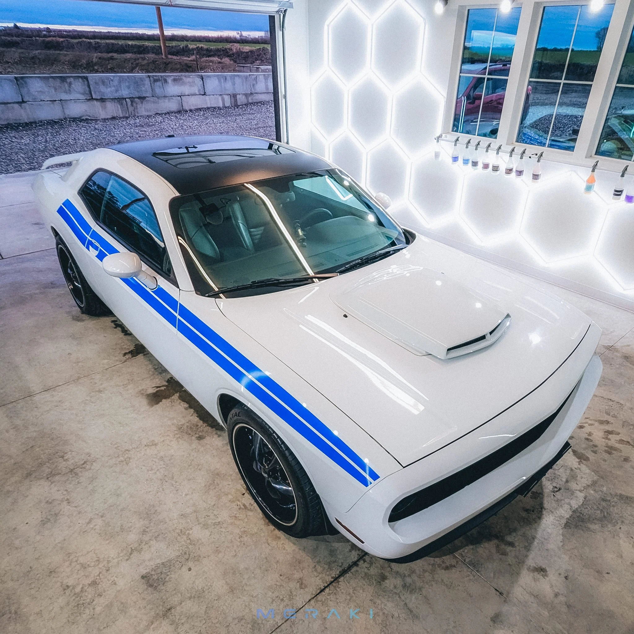 Satin Black Roof Wrap | Dodge Challenger